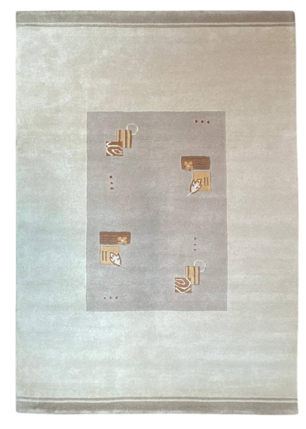 Rug Studios Teppich VENUS NEPAL - HANDGEKNÜPFT MODERN, Rechteckig, Höhe: 20 mm, Handgeknüpft, 170 x 240 cm, Beige