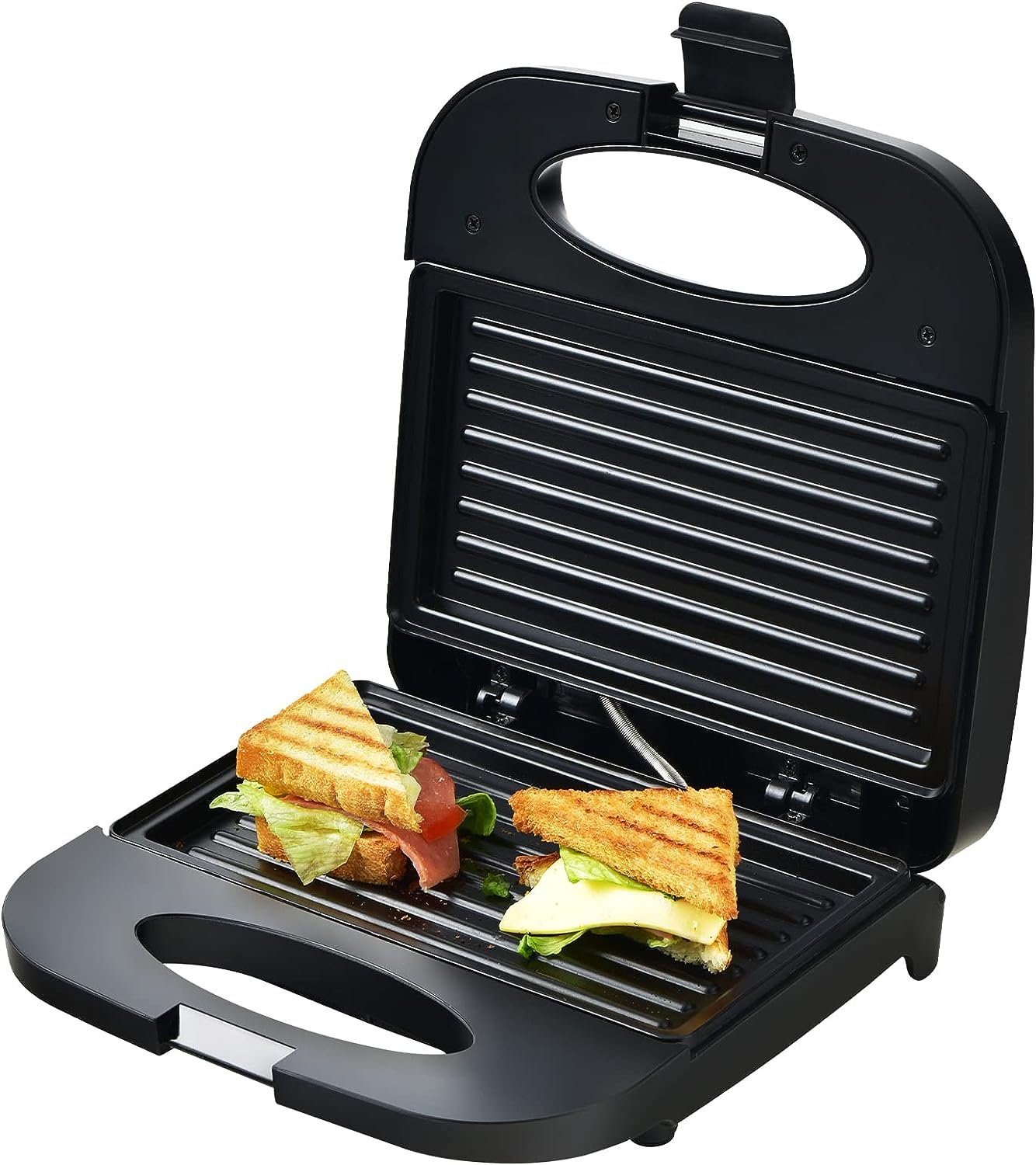 2 für KOMFOTTEU Scheiben, 3-in-1-Sandwichmaker, Handgriff 750,00 W, mit