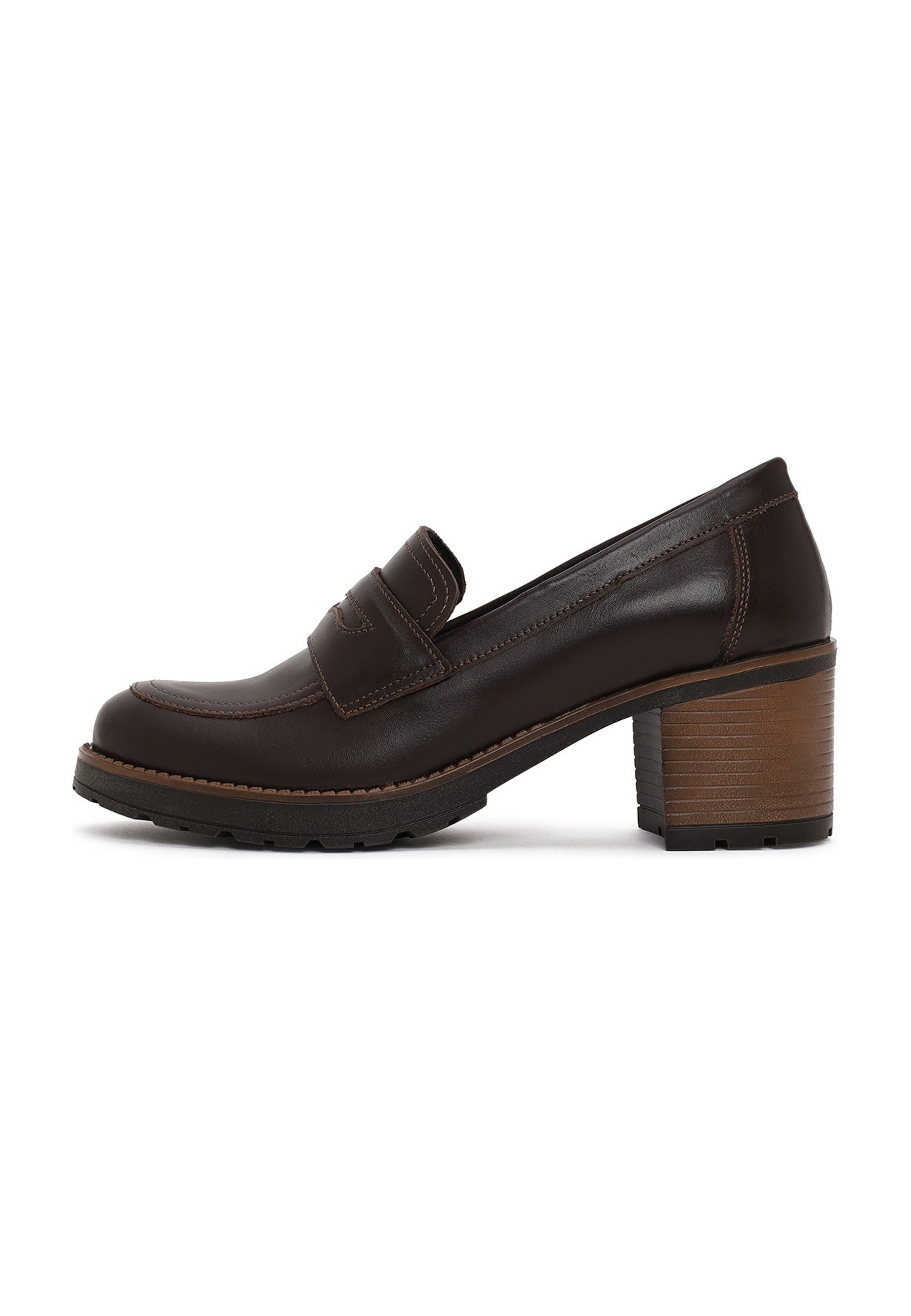 Derimod Loafer Mit Mittelhohem Blockabsatz Aus Echtleder Loafer