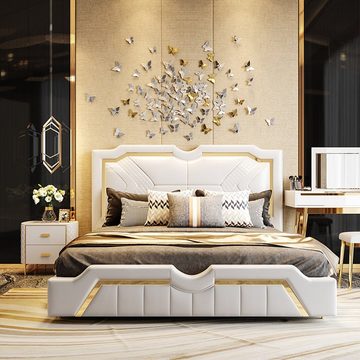JVmoebel Bett Design Bett Polster Luxus Doppel Hotel Betten 180x200cm Schlaf Zimmer
