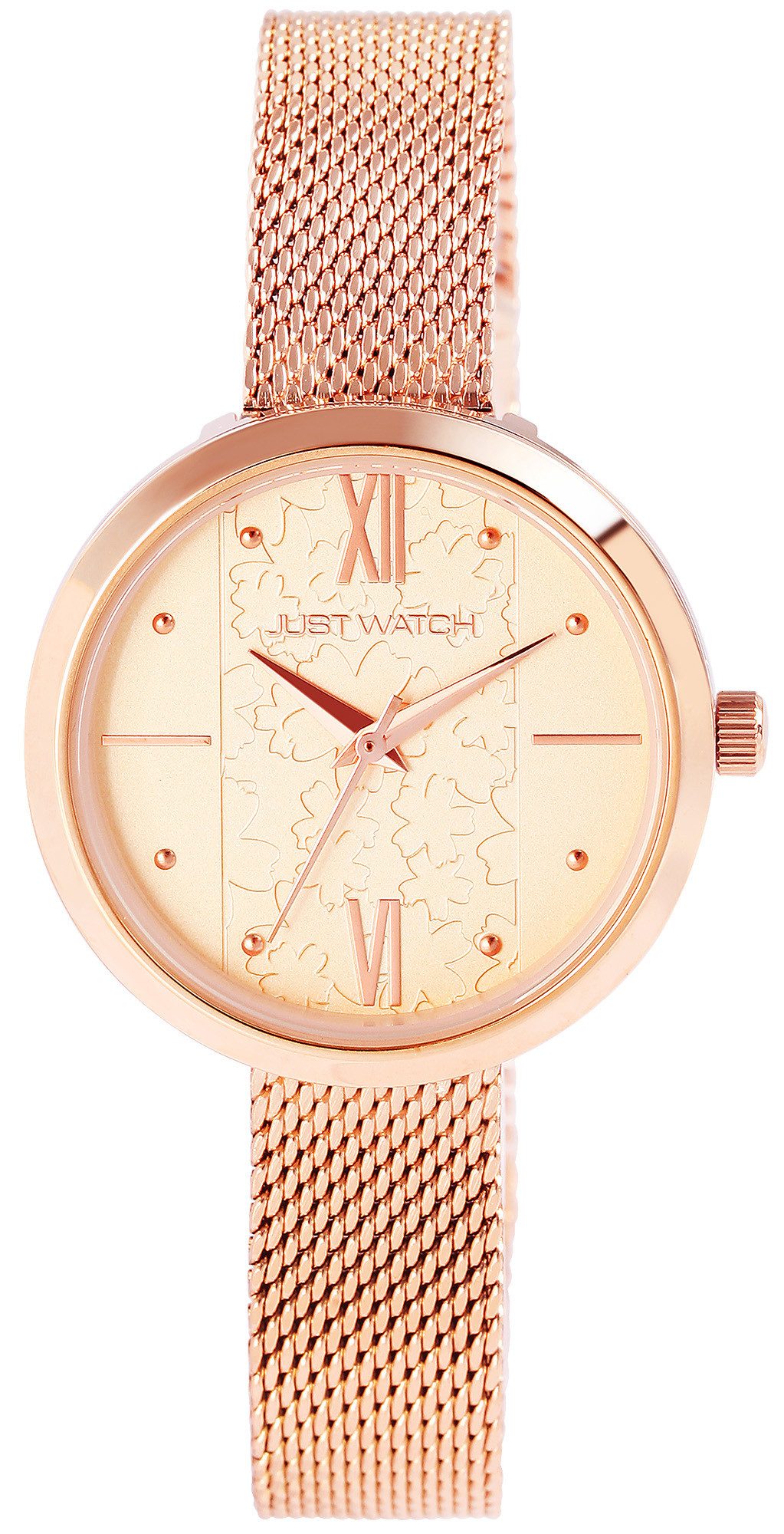 JUST WATCH Quarzuhr Salietta Just Watch Damenuhr "Salietta" mit Mesharmband