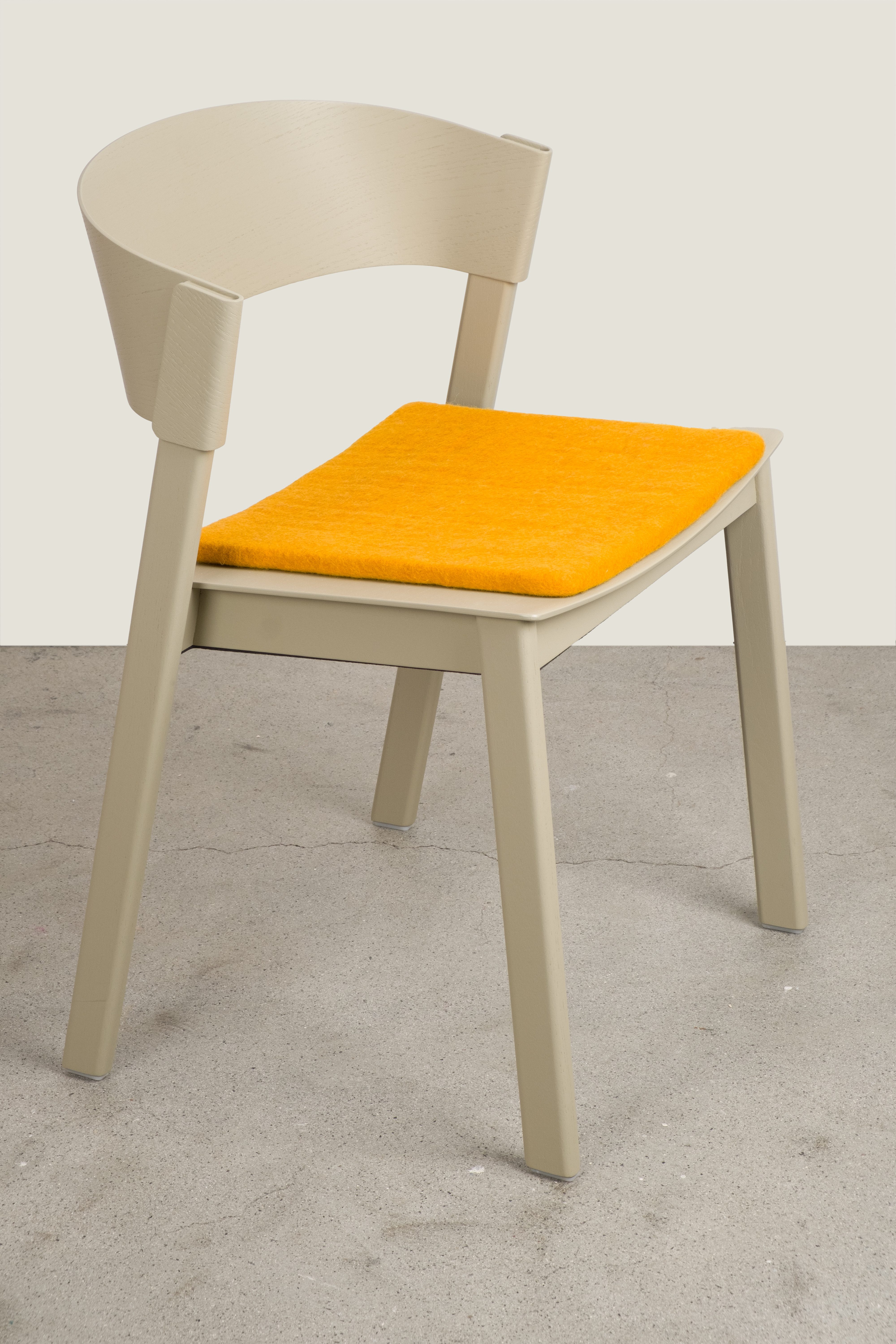 myfelt Stuhlkissen Filz Sitzauflage quadratisch - 36 x 36 cm, beidseitig verwendbar, 100 % Schurwolle