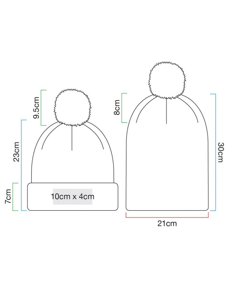 Beechfield® Bommelmütze Organic Cotton Snowstar® Beanie - 100% Bio-Baumwoll günstig online kaufen