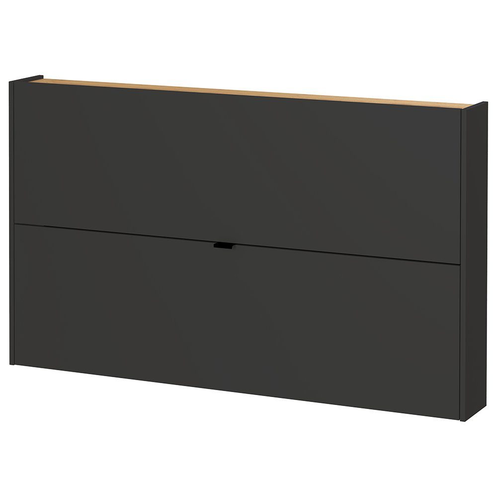 Lomadox Garderoben-Set ABERDEEN-01, (Spar-Set, 4-St), in grau mit Eiche, ideal für schmale Flure