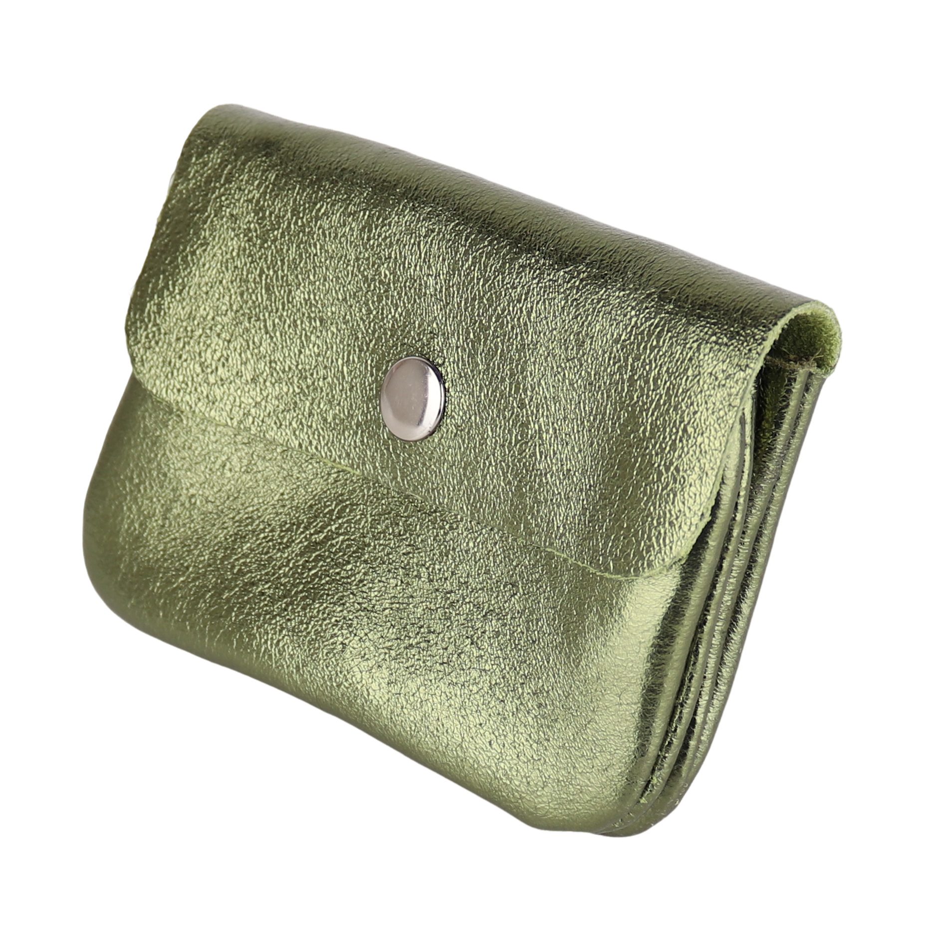 MIRROSI Mini Geldbörse Damen Kleines Portemonnaie MADE IN ITALY Echtleder (11x8x2cm BxHxT), viele tolle Trendfarben zur Auswahl, leicht