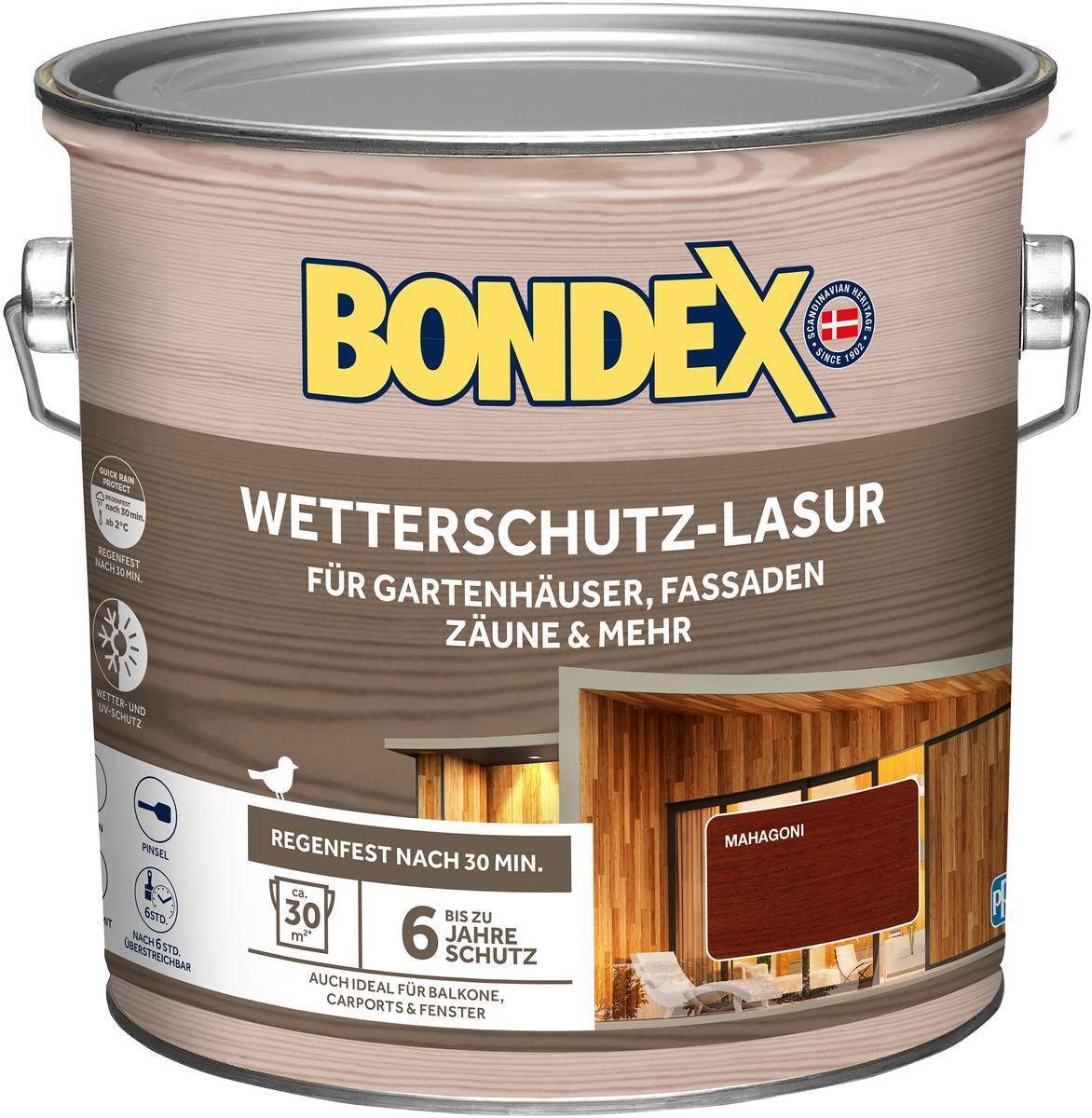 Bondex Holzschutzlasur BONDEX Wetterschutz-Lasur für Aussen, Holz-Schutz, UV-Schutz