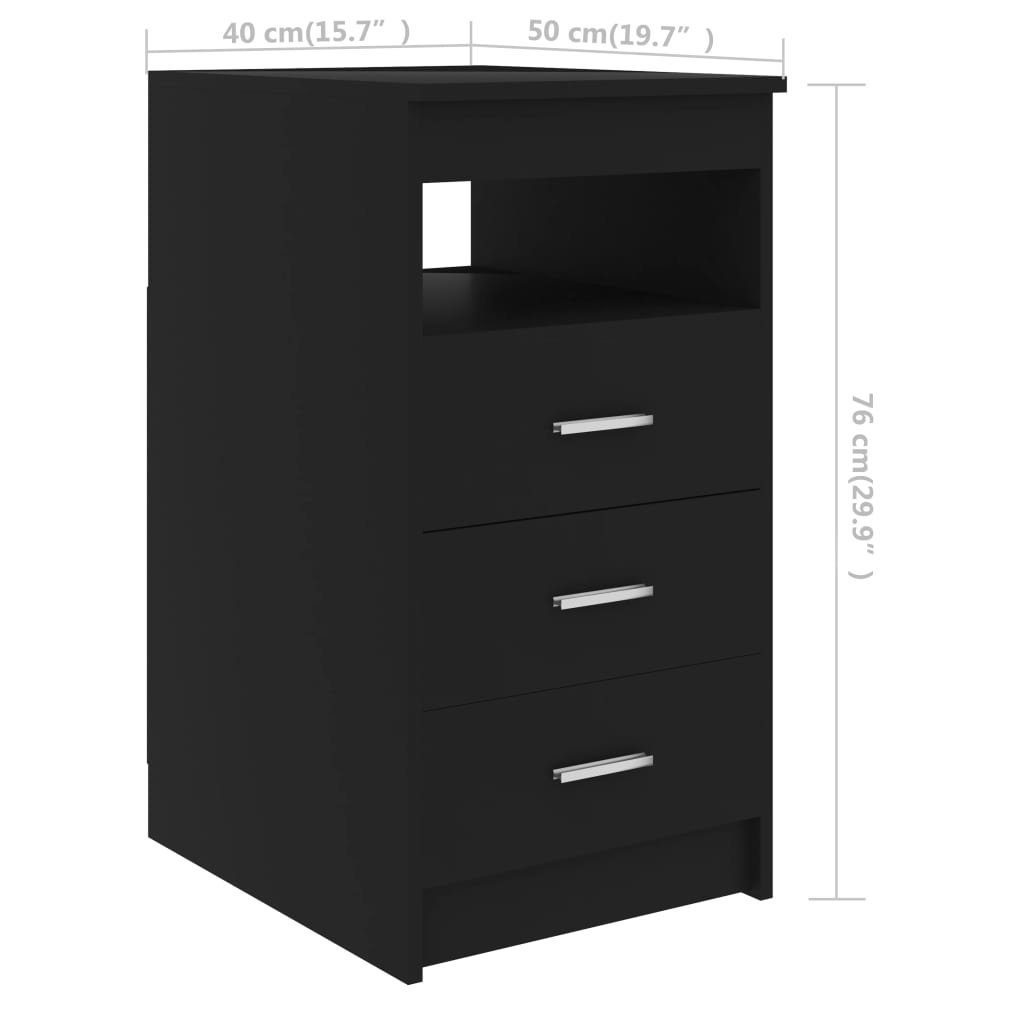 furnicato Schreibtisch 140x50x76 cm Holzwerkstoff Schwarz