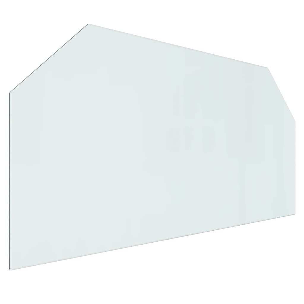 St) (1 Sechseck 120x60 Tischplatte cm Glasplatte Kaminofen vidaXL