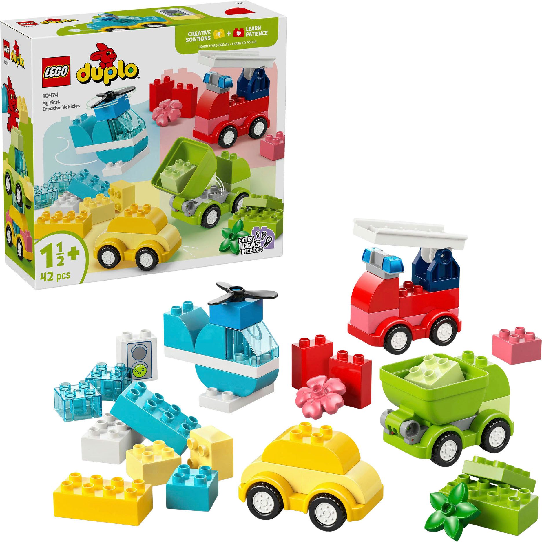 LEGO® Kreative Fahrzeuge (10474), LEGO DUPLO My First Konstruktionsspielsteine, (42 St), Made in Europe