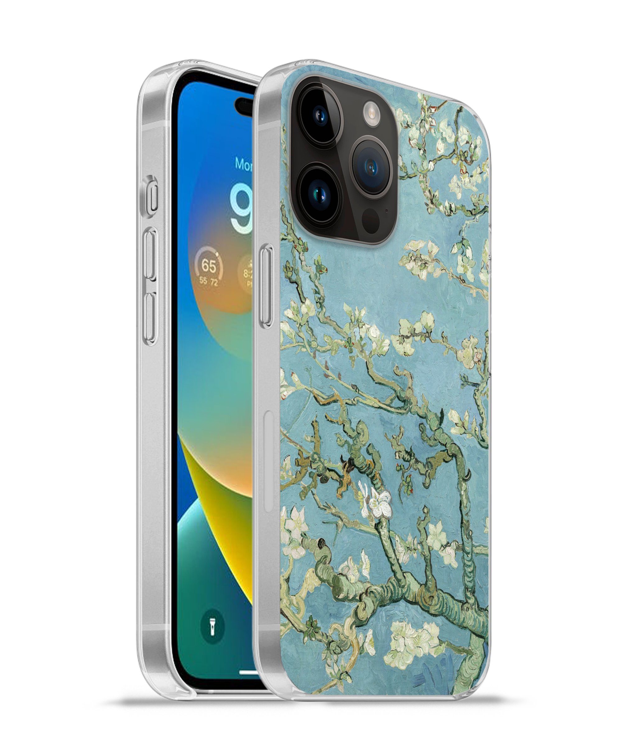 MuchoWow Handyhülle für Apple iPhone 14 Pro Mandelblüte - Van Gogh - Kunst, Smartphone-Bumper, Print, Handy Schutzhülle Dünn