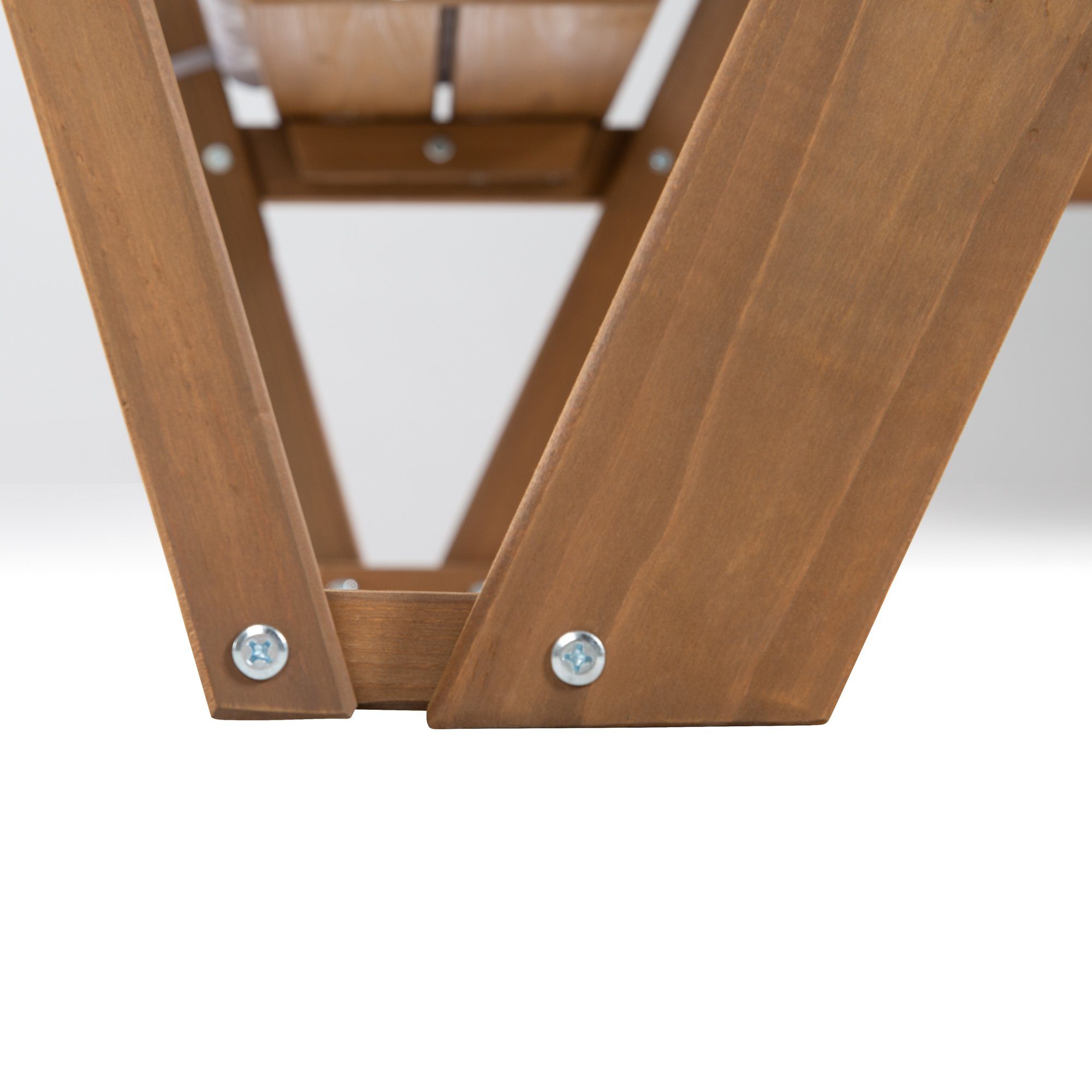 roba® Children's Picnic Seating Set for 4 Outdoor +, Teak Look, (Set), with Backrest; including seat cushions »Little Stars«