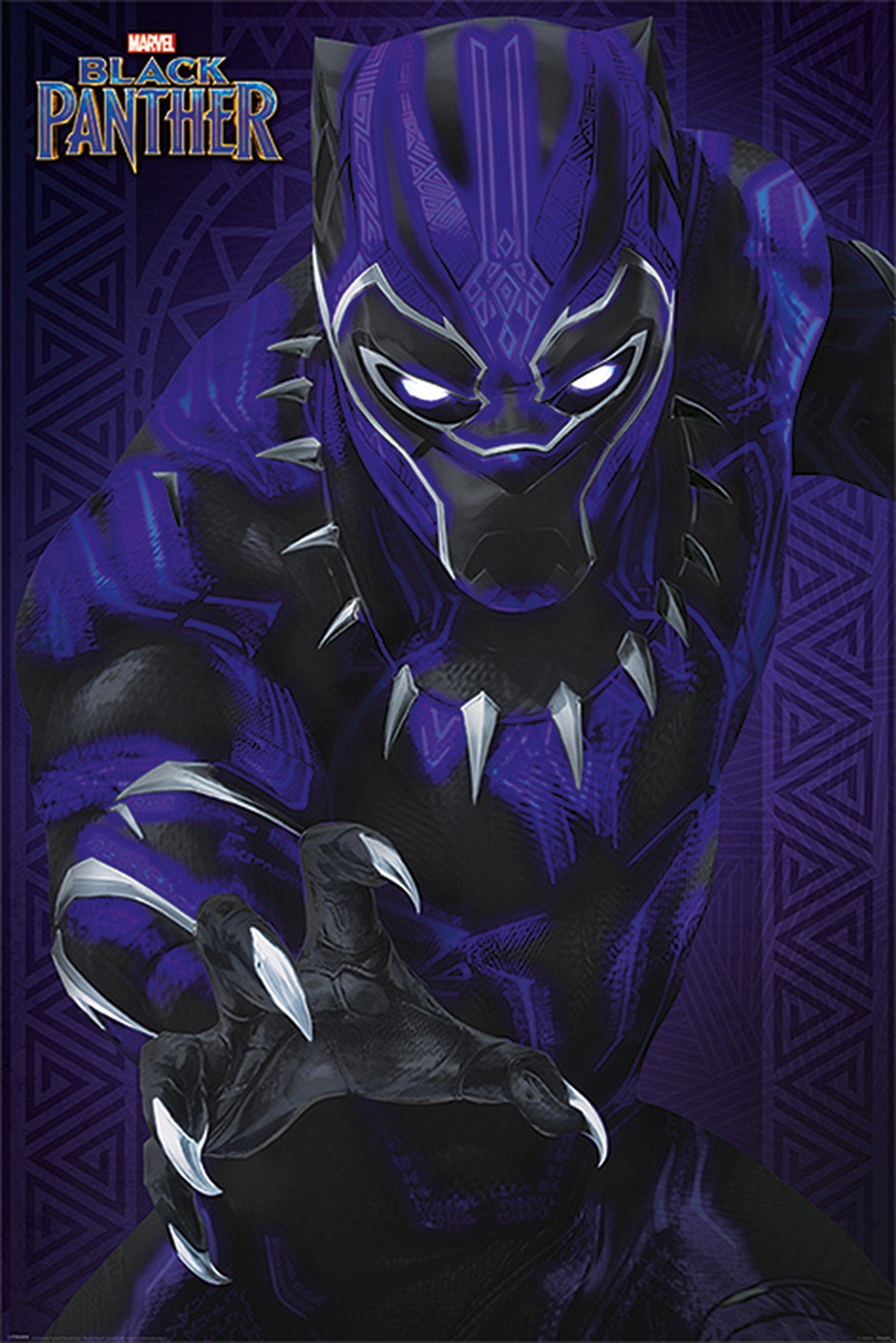 PYRAMID Poster Black Panther Poster Glow 61 x 91,5 cm