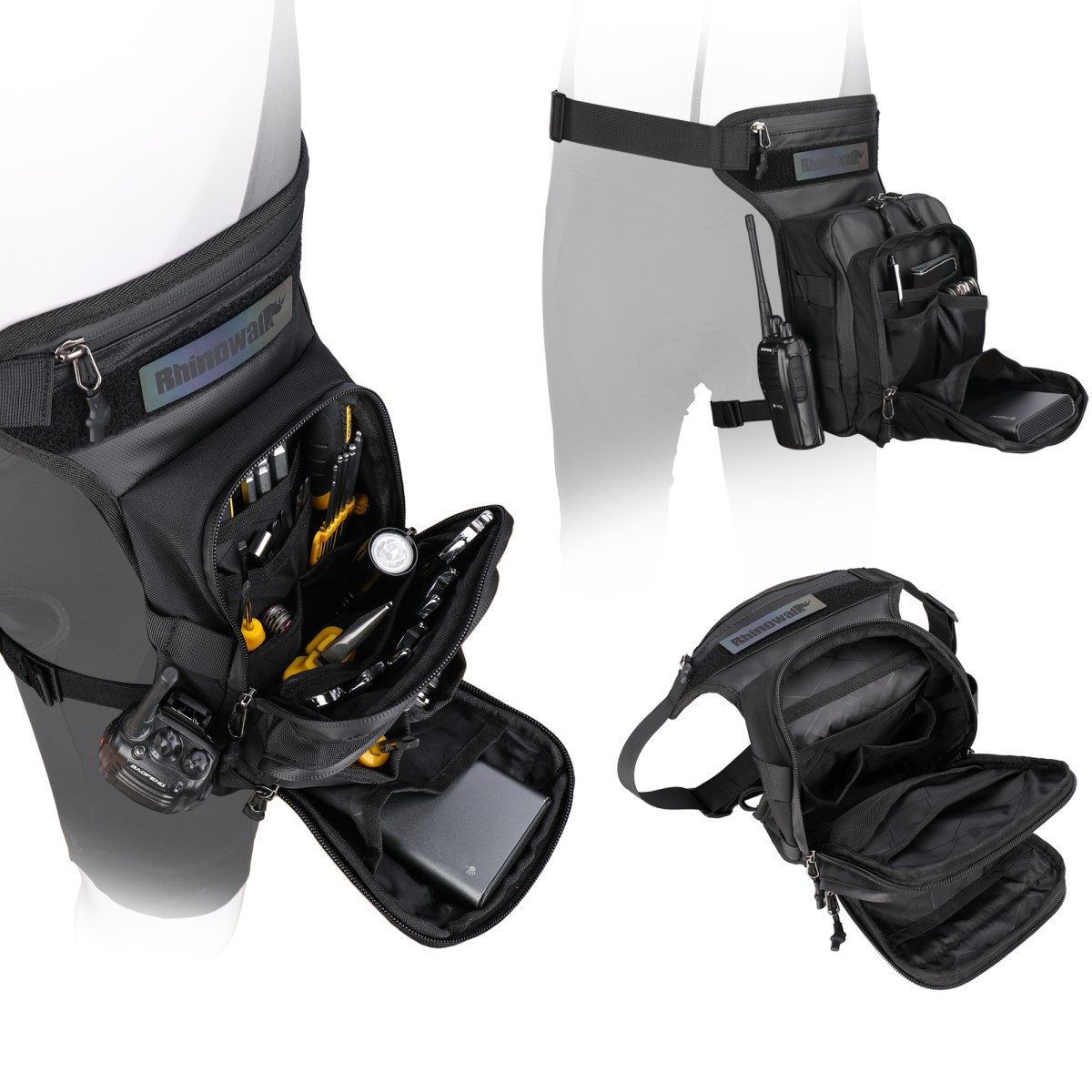 Bagtecs Beintasche Motorrad Beintasche / Leg Bag # LB10 wasserdicht schwarz