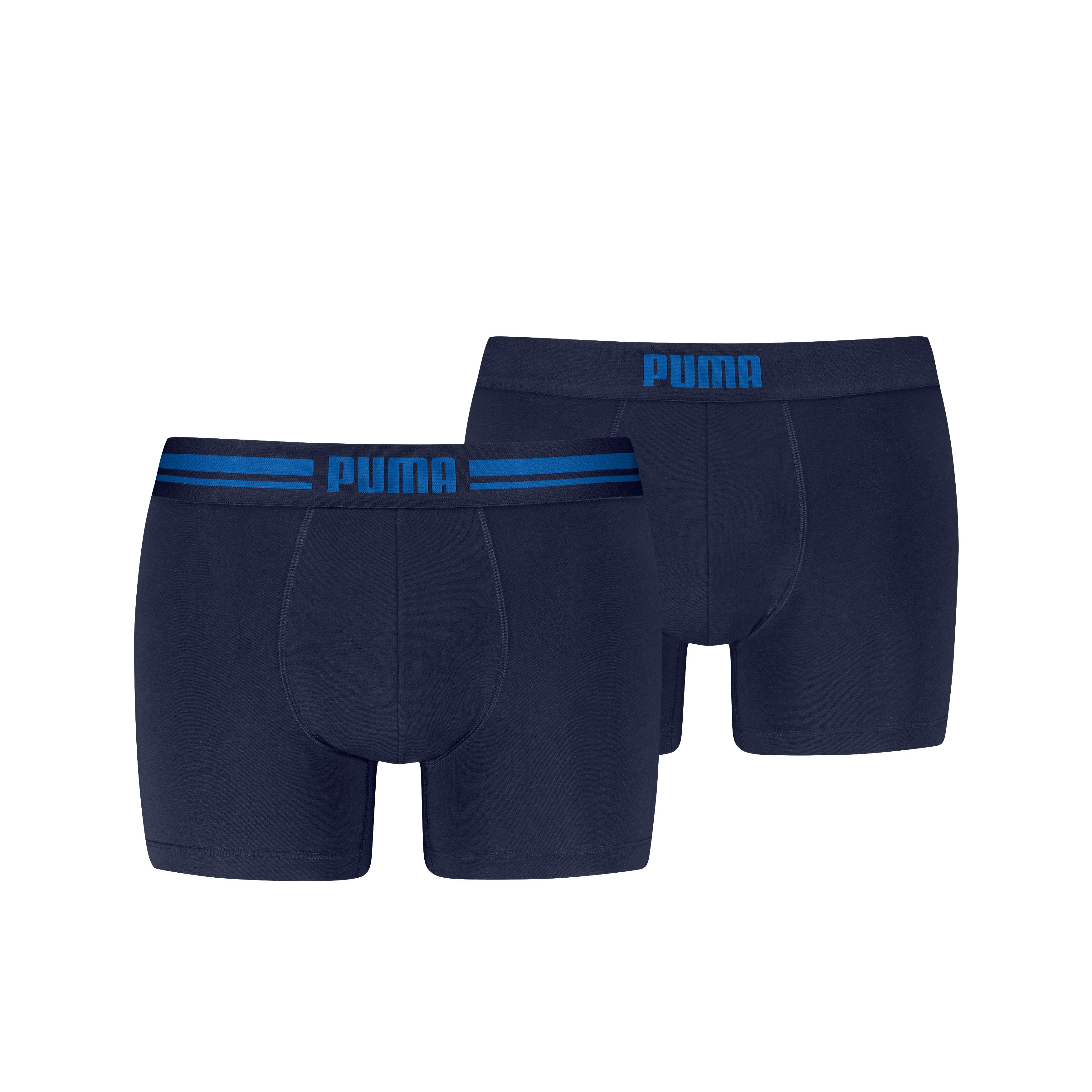 PUMA Boxershorts PUMA MEN EVERYDAY PLACED LOGO BOXERS 2P (2er Pack) mit Logo Webbund