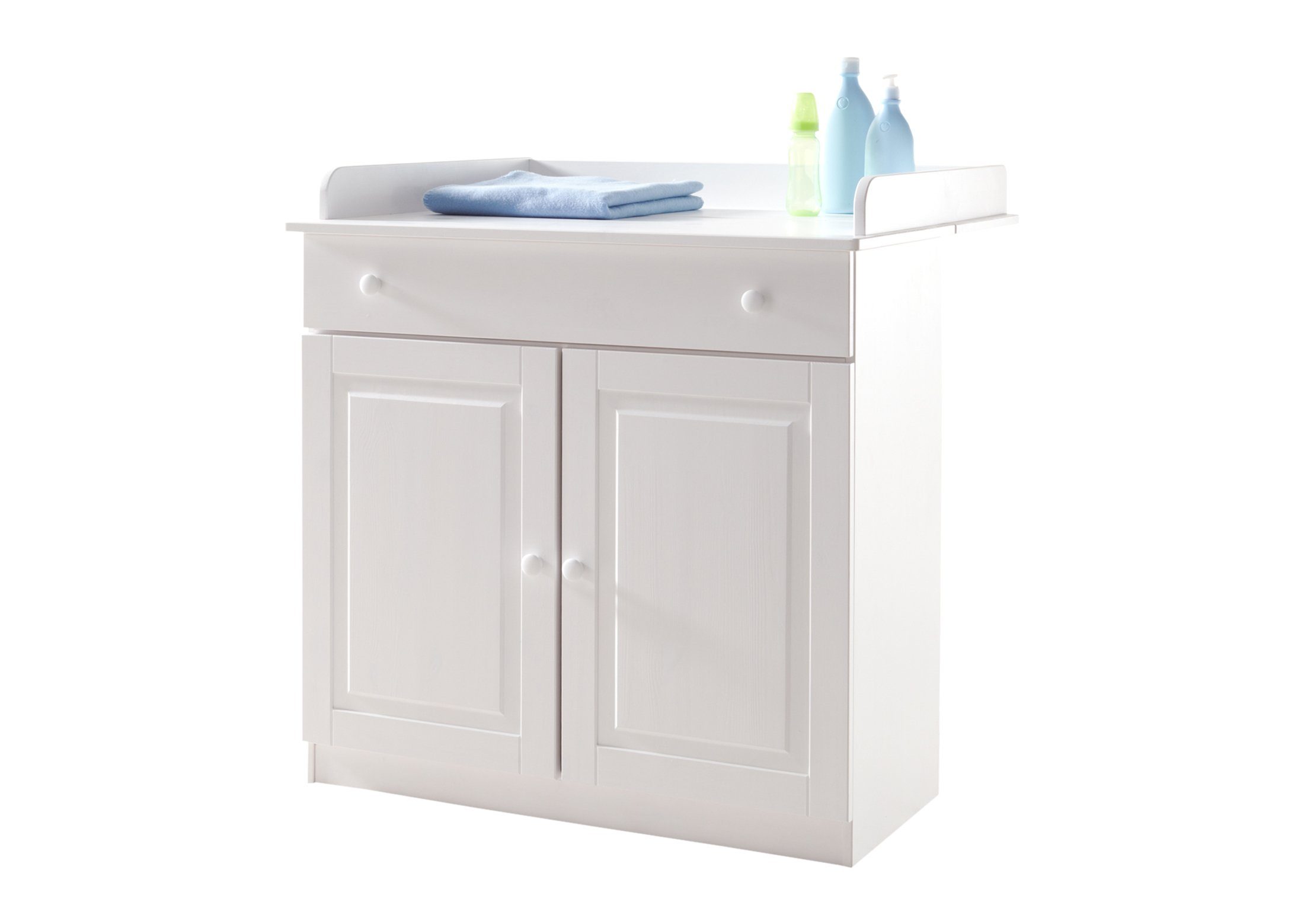 Ticaa Wickelkommode Baby Wickelkommode Moritz Kiefer Weiß