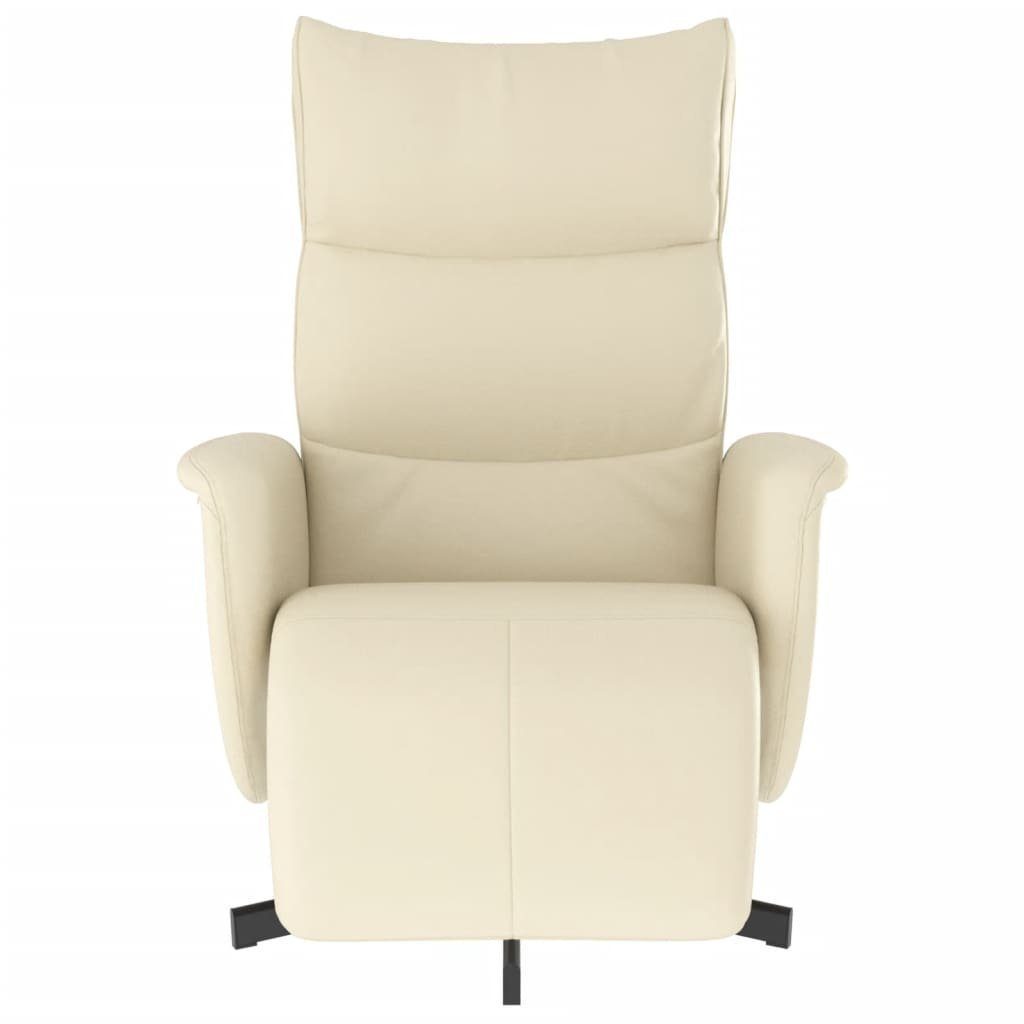 vidaXL Sessel Relaxsessel mit Fußteil Creme günstig online kaufen