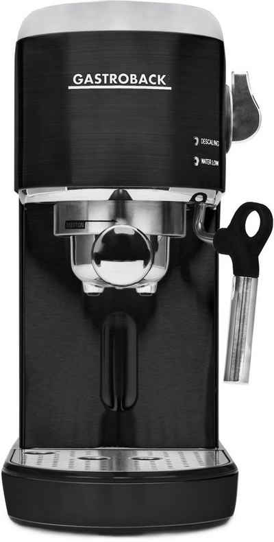Gastroback Espressomaschine 42718 Design Espresso Piccolo schwarz