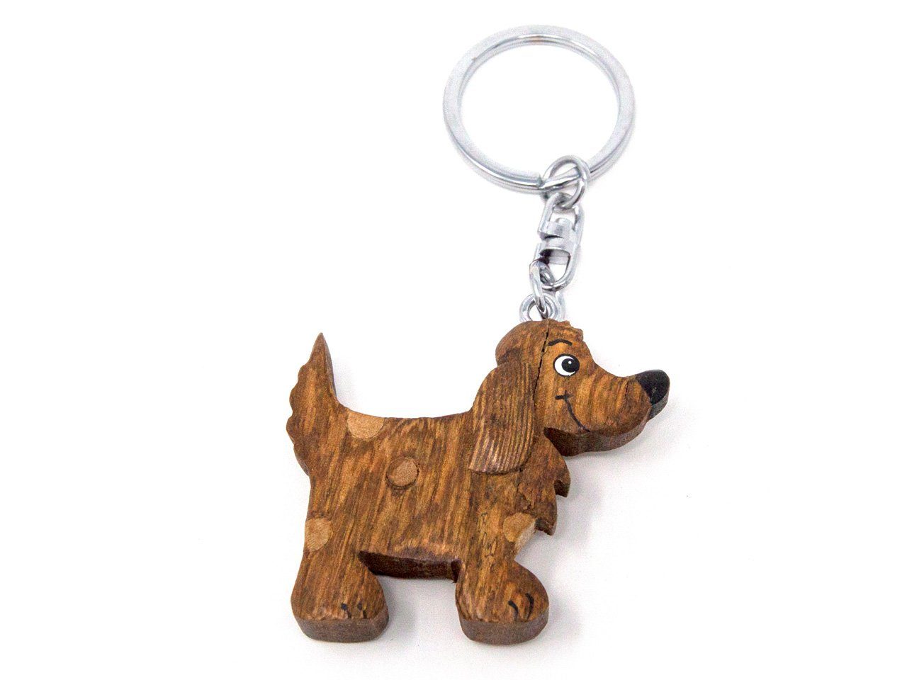 Cornelißen Schlüsselanhänger Schlüsselanhänger aus Holz - Hund gefleckt | Schlüsselanhänger