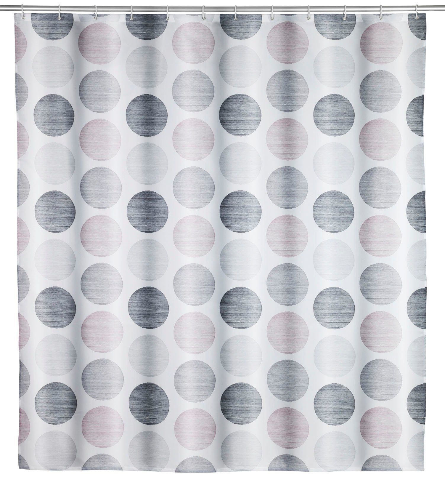 WENKO Duschvorhang Pastell Dots Breite 180 cm, Höhe 200 cm