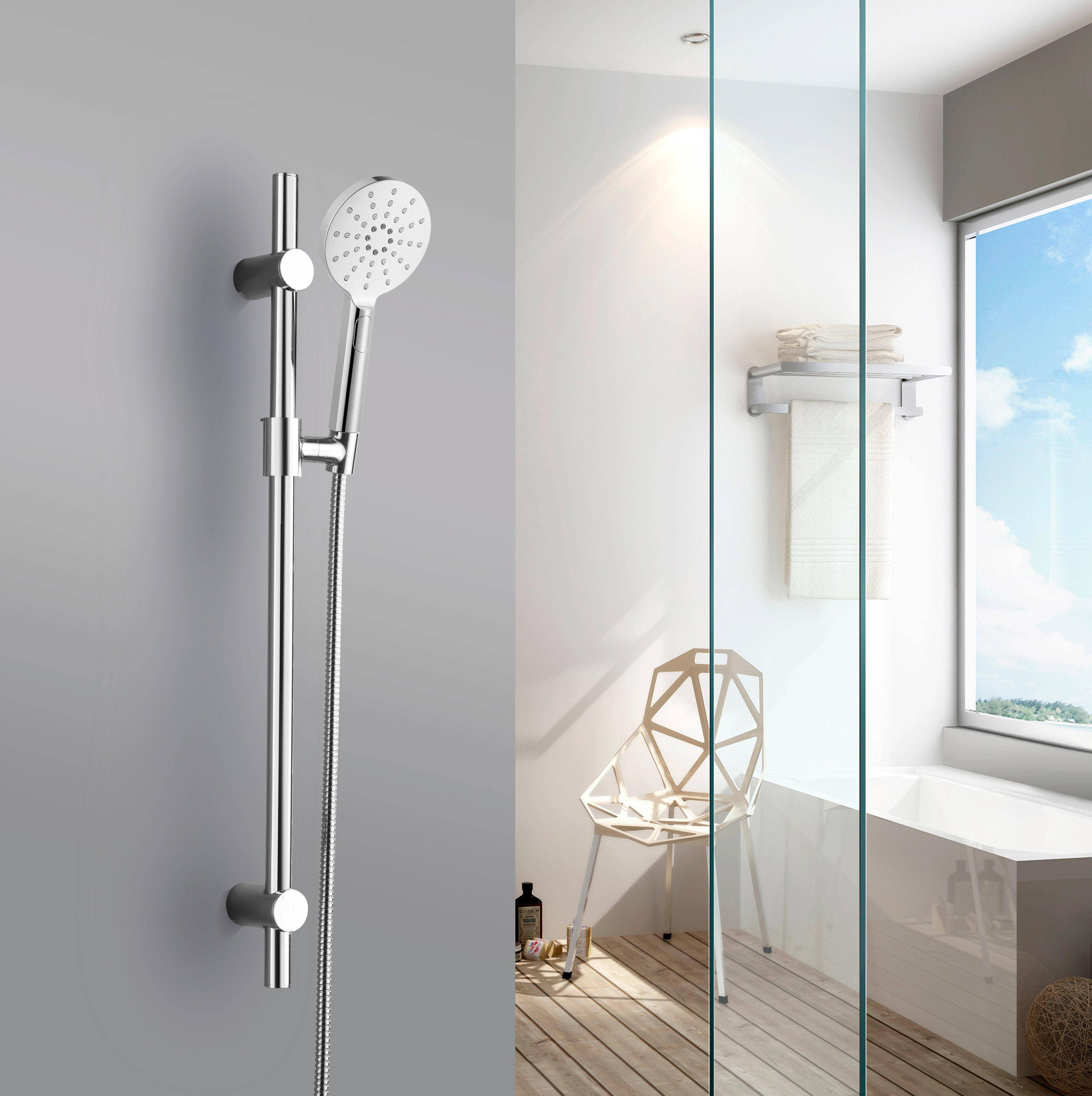 Brausegarnitur SILVER RAINSTAR