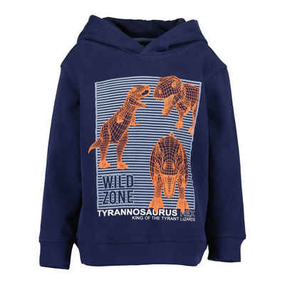 Blue Seven Kapuzenpullover Kinder Jungen Hoodie Dinosaurier mit Print - Sweatshirt mit Kapuze