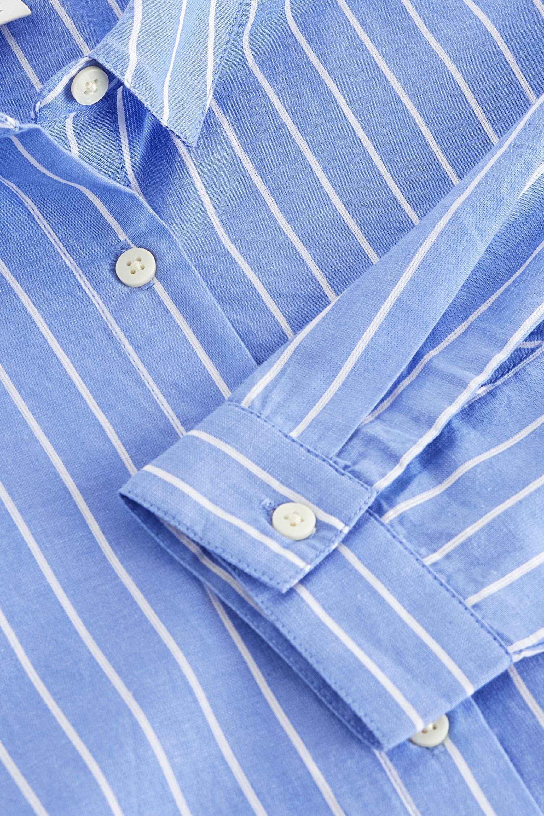 Next Oversize-Shirt Hemd in (1-tlg) Blue Oversize Stripe