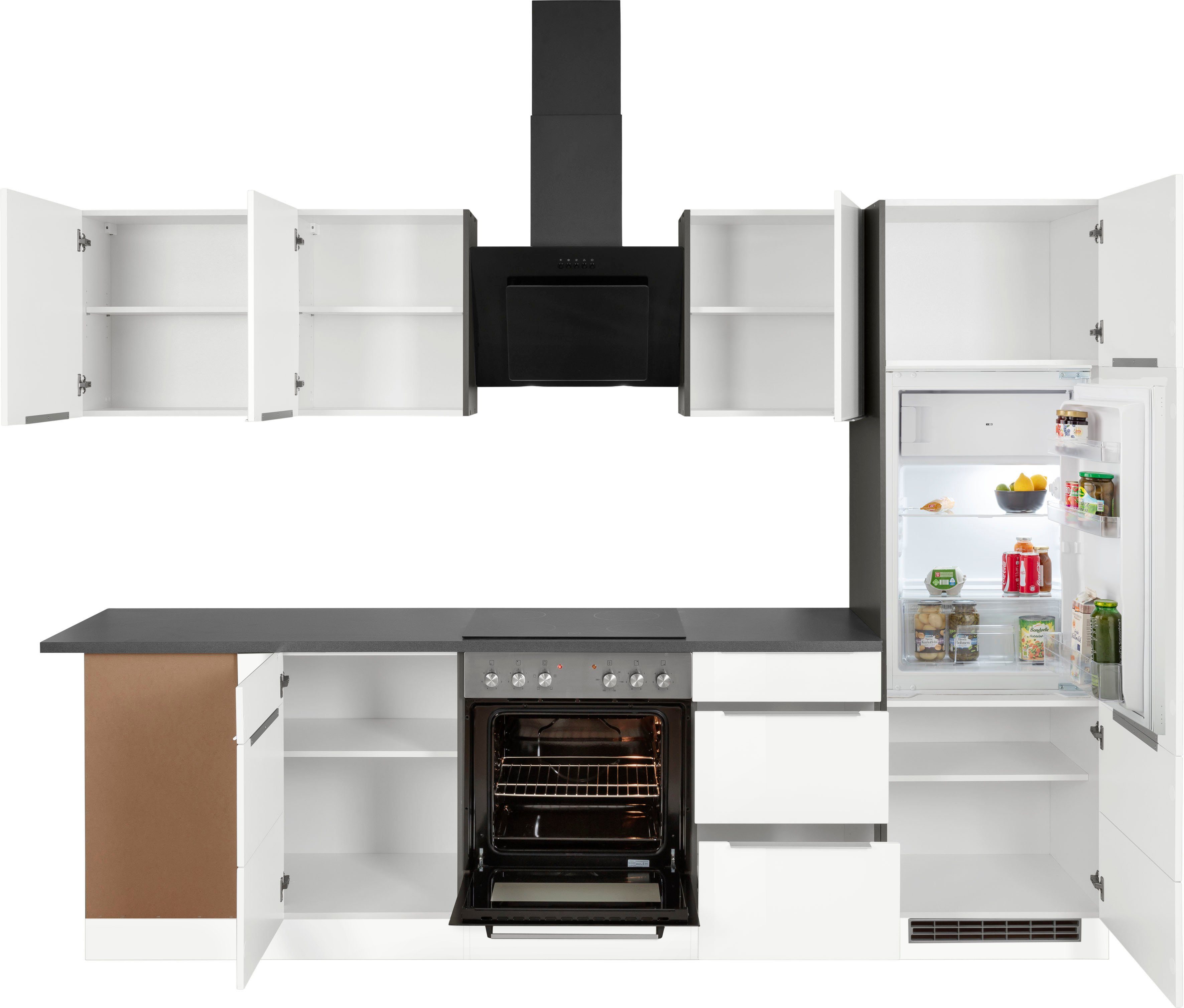 KOCHSTATION Winkelküche KS-Brindisi, Stellbreite 220/280 cm, wahlweise mit E-Geräten, mit MDF-Fronten – Bild 5 von 5