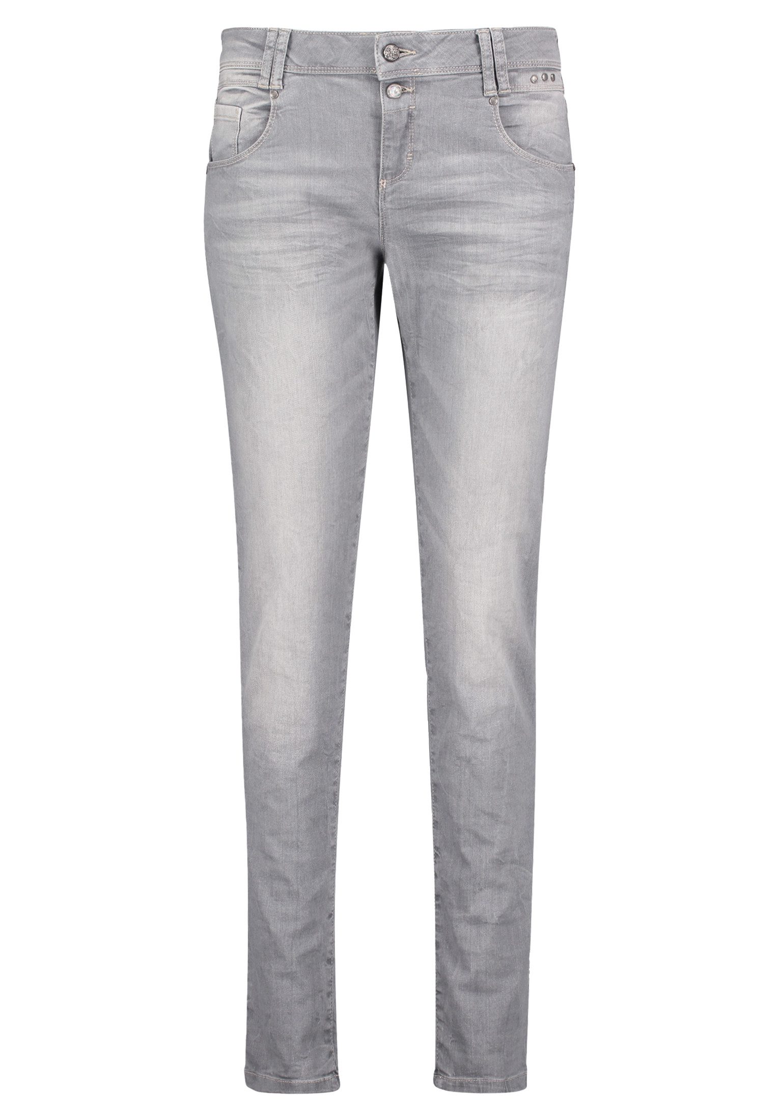 Cartoon Boyfriend-Jeans Damen Boyfriend-Hose mit Reißverschluss