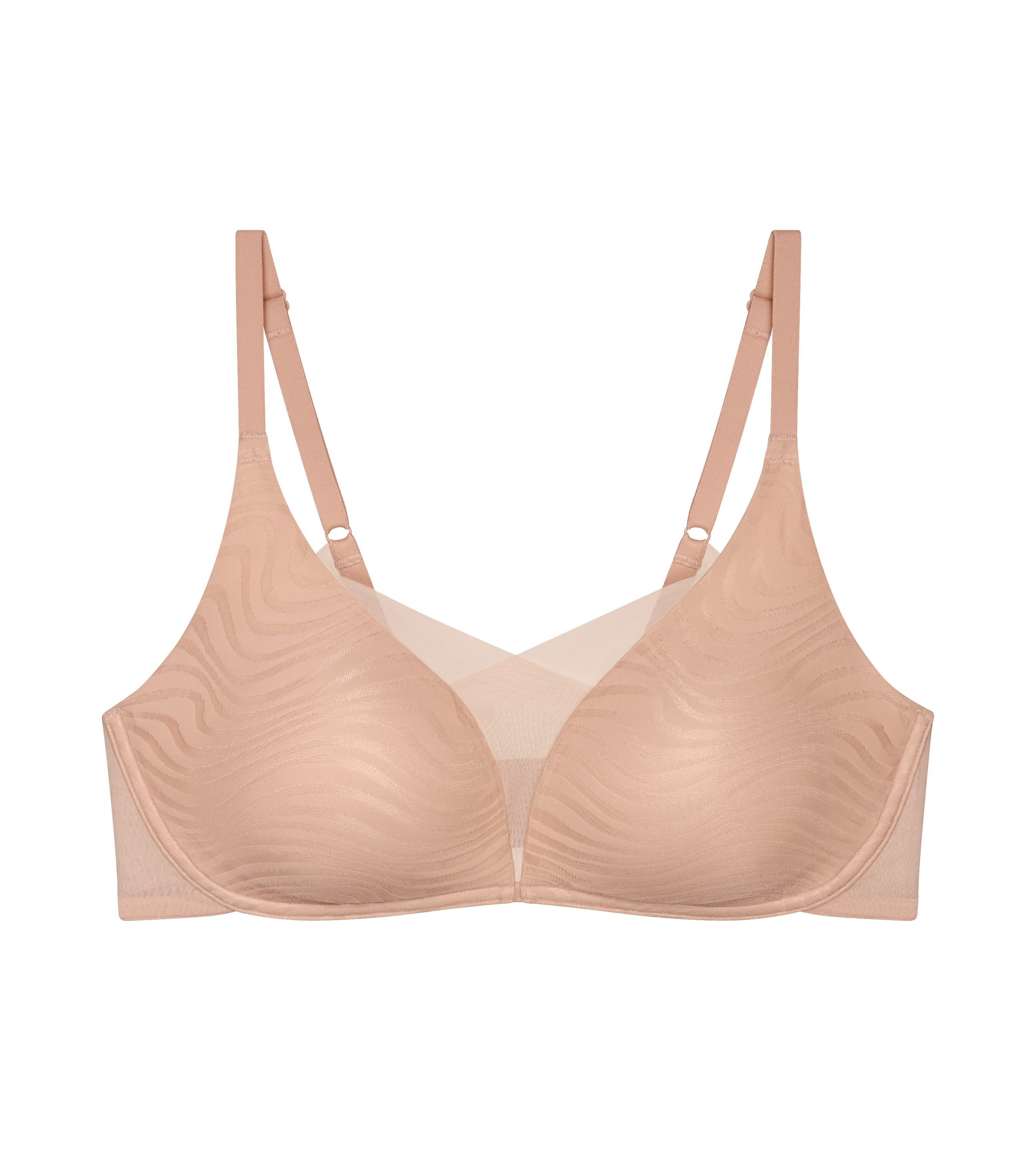 Triumph Bügelloser BH Shape Smart Ellipse glättend, tieferes Dekolleté, wellenförmigen Jacquard-Mesh