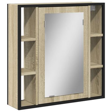 vidaXL Schminktisch Bad-Spiegelschrank Sonoma-Eiche 60x16x60 cm Holzwerkstoff