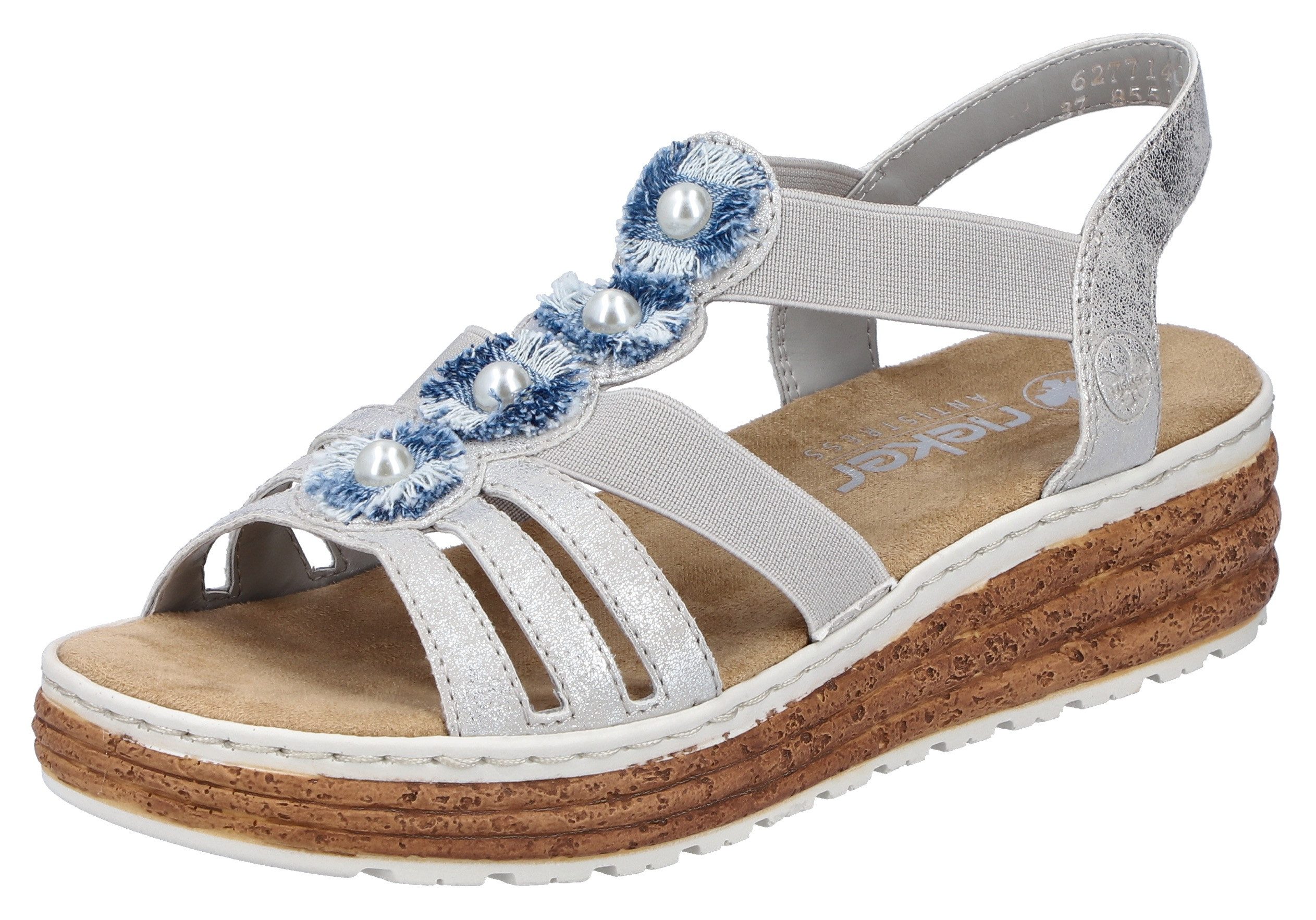 Rieker Plateausandale Sandalette, Sommerschuh, Schlupfschuh mit seitlichen günstig online kaufen