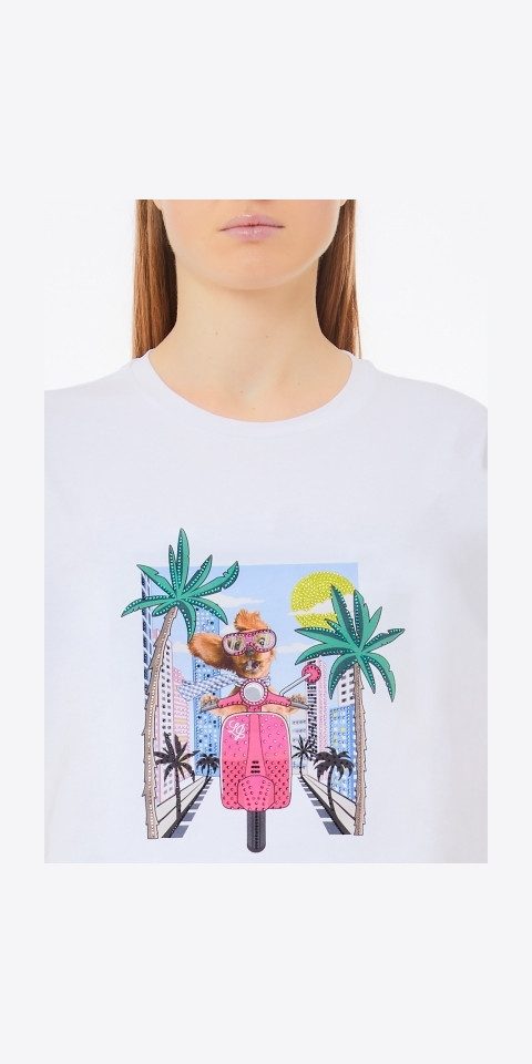 Liu Jo T-Shirt – Jersey-T-Shirt aus Baumwollstretch