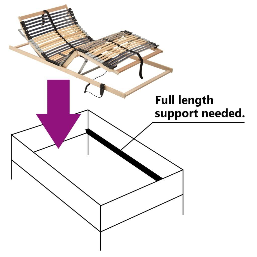 cm Latten Zonen 7 90x200 Lattenrost »Elektrischer mit Einzelbett«, Lattenrost 42 DOTMALL vidaXL