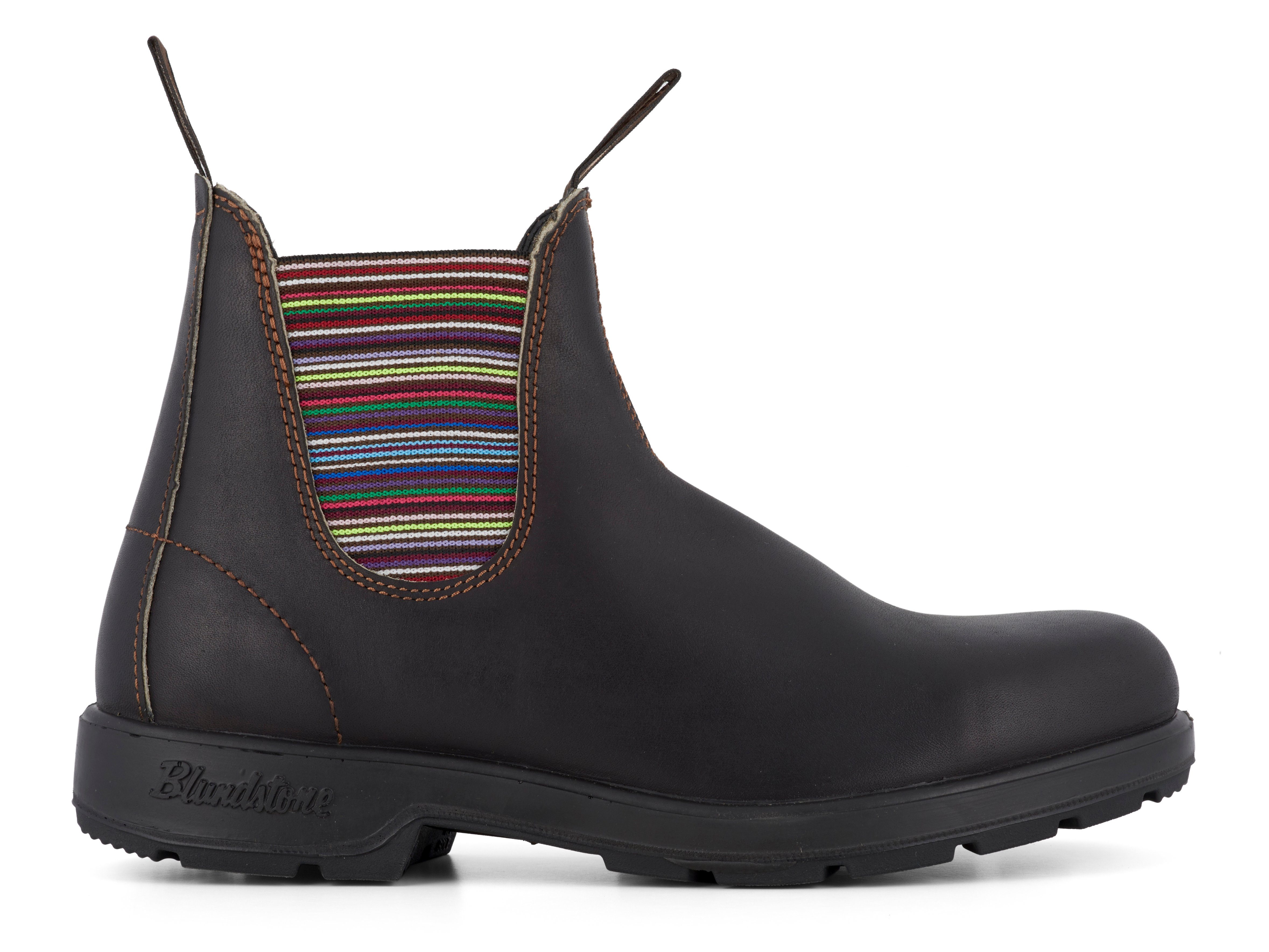 Striped Elastic V-Cut Series 1409 Chelseaboots