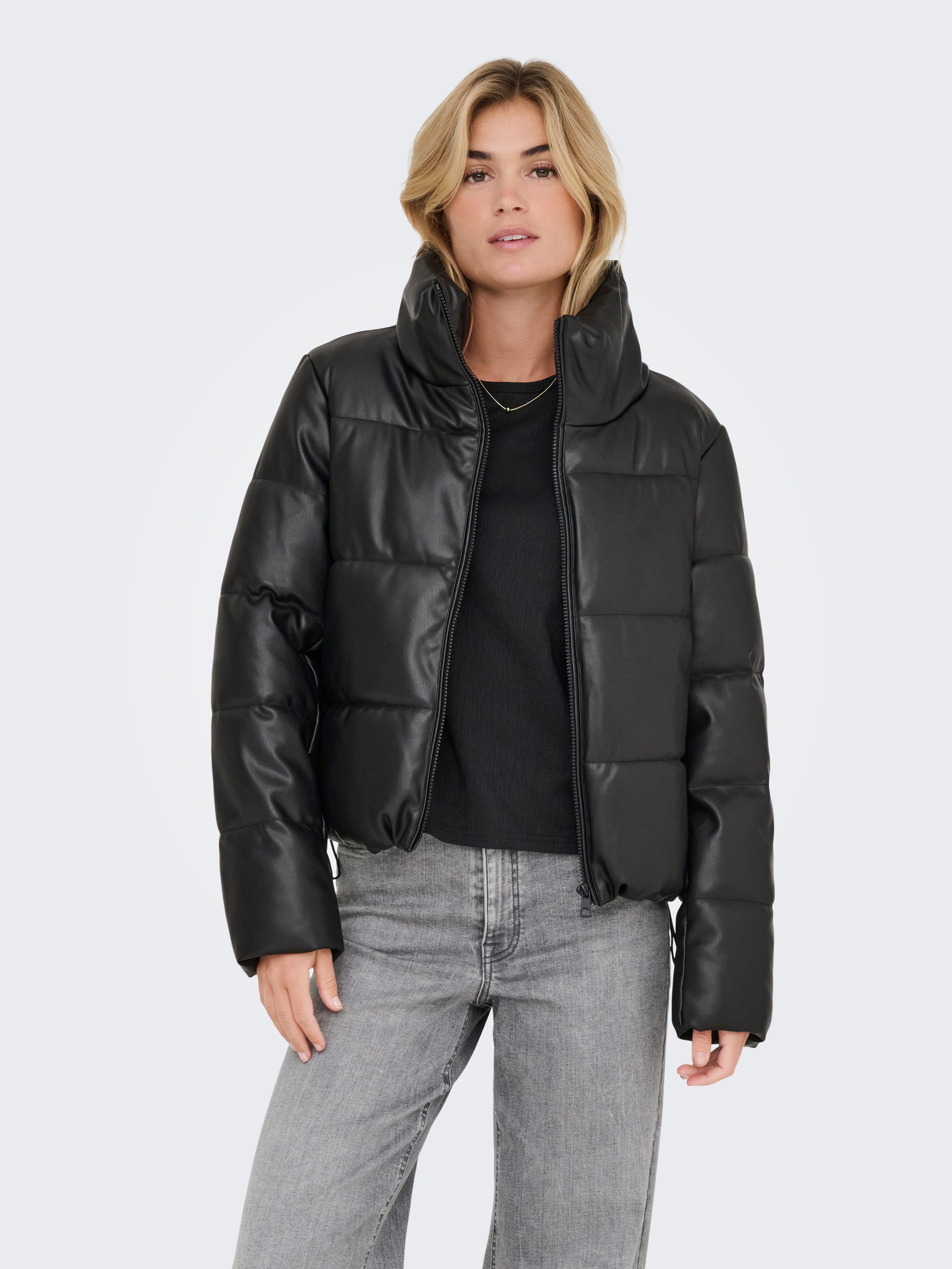 ONLY Steppjacke ONLELSIE FAUX LEATHER PUFFER günstig online kaufen