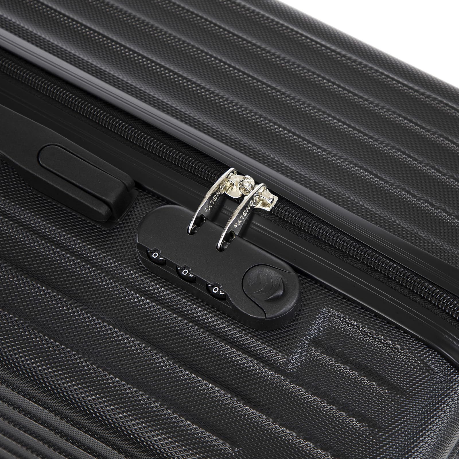 YONSLY Hartschalen-Trolley Reisekoffer ABS Hartschalen Trolley, Rollkoffer Handgepäck, 4 Rollen, Sicherheitsschloss, Weichem Gummigriff,56/66/76 cm, 45/69/99 L