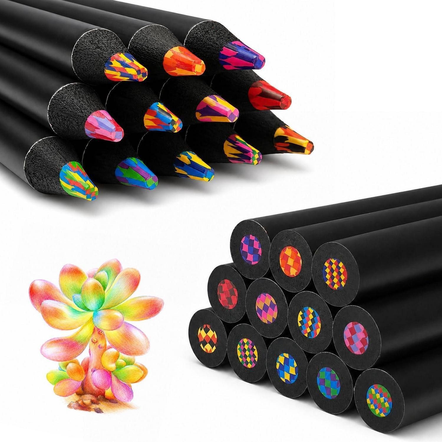 LuxusKollektion Buntstift Buntstifte Regenbogen 12er Set
