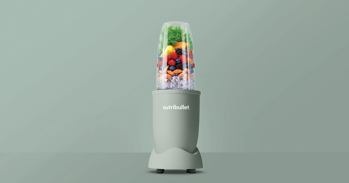 nutribullet Standmixer Pro NB907MAJD - kompakter Mixer, 900W, 2 Mixbecher (700+925ml), Jade, 900 W, Drücken, drehen, mixen, starker Motor,Becher+Zubehör spülmas – Bild 4 von 5