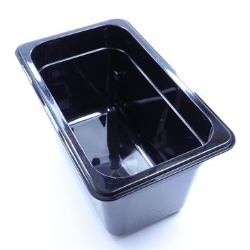 AcMax Thermobehälter GN 1/4 Polycarbonat schwarz GN-Behälter 4 Liter Tiefe 150mm