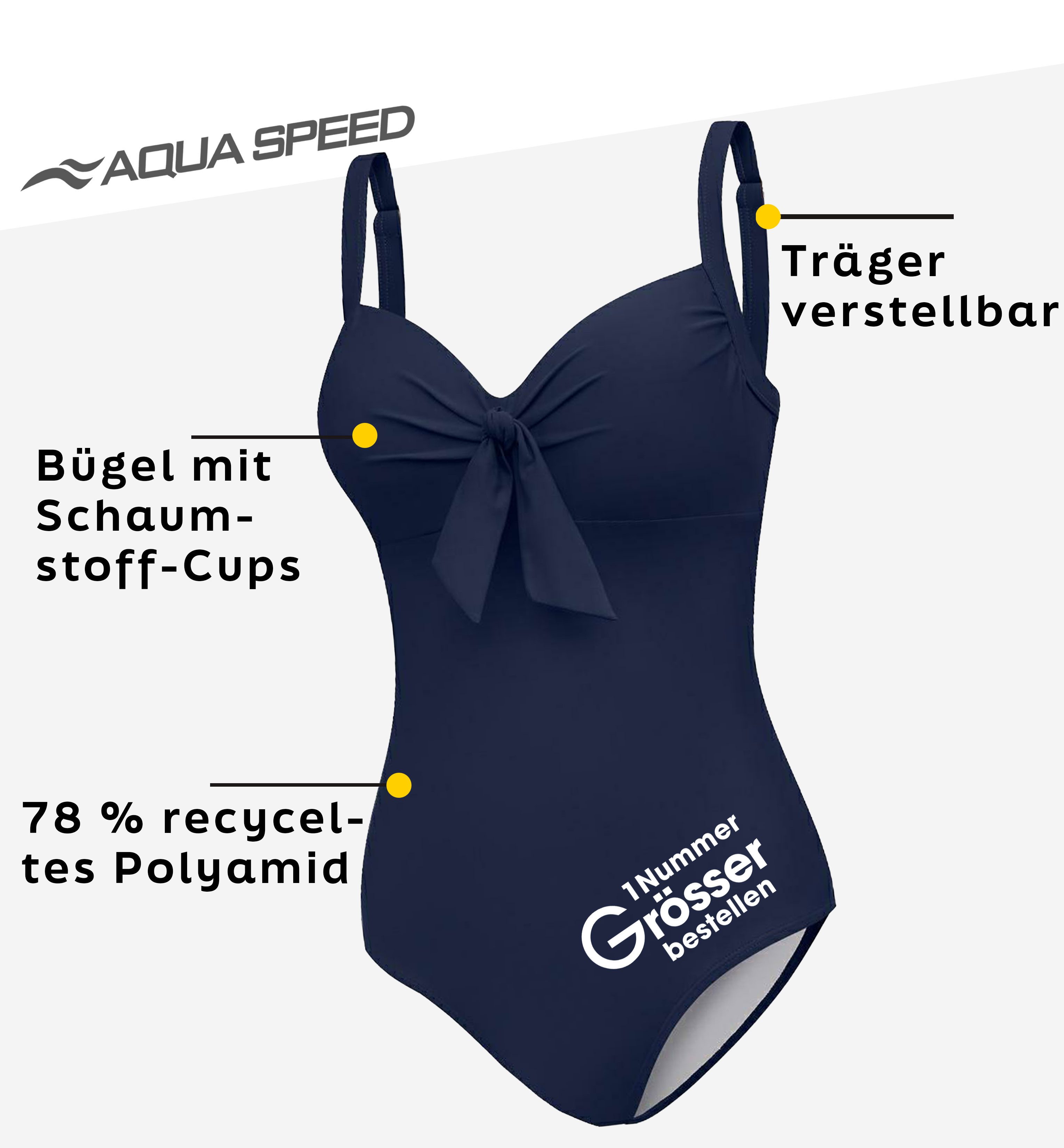 Aqua Speed Badeanzug ELENA Badeanzug für SchwimmerInnen - sportlich & jugen günstig online kaufen