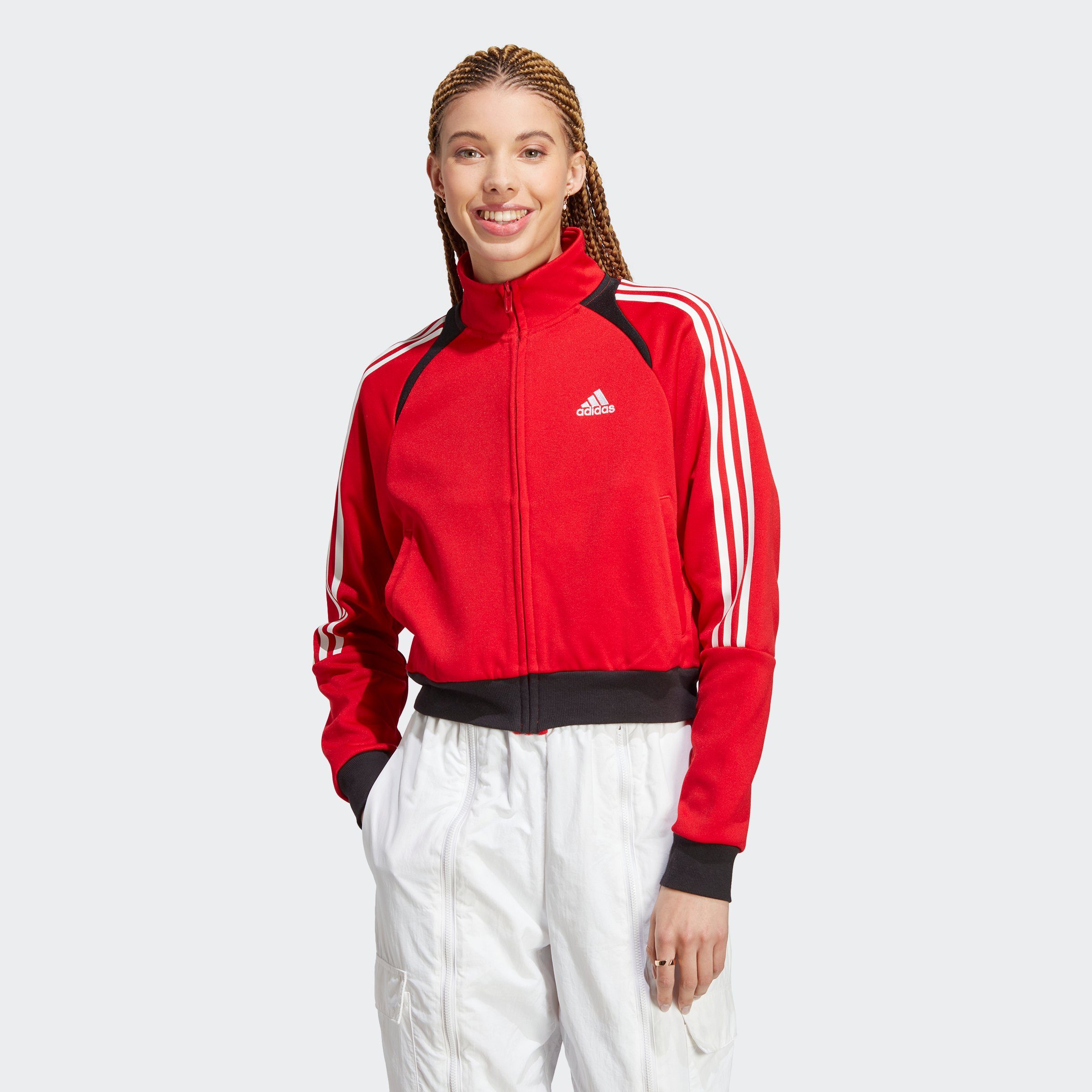 Better Sportswear / / Black Outdoorjacke LIFESTYLE White Scarlet SUIT TRAININGSJACKE UP adidas TIRO