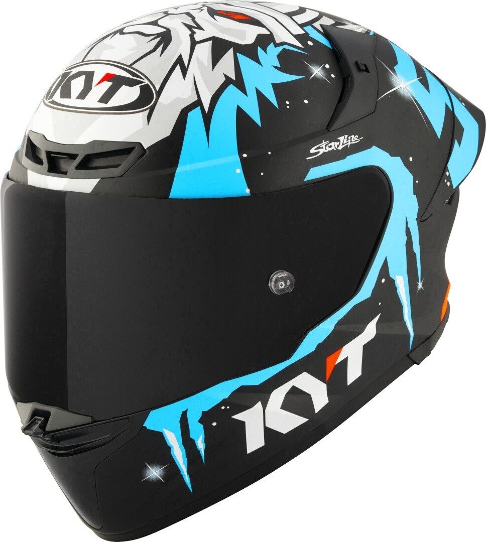 KYT Motorradhelm TT-Revo Masia Replica Winter Test Helm, Pinlock, Ratschenverschluss, Spoiler, ECE 22.06