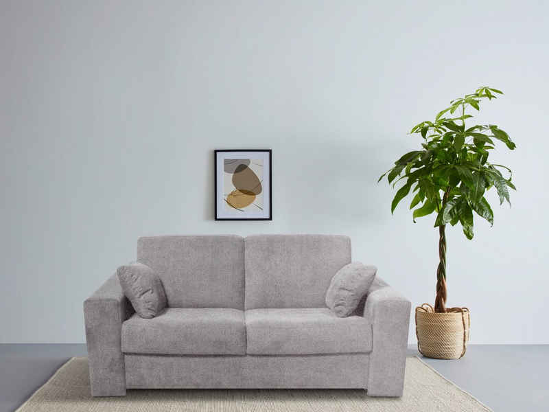 Home affaire 2-Sitzer Roma Matratzenhöhe 14 cm, Dauerschlaffunktion, mit Unterfederung, Liegemaße ca 123x198 cm