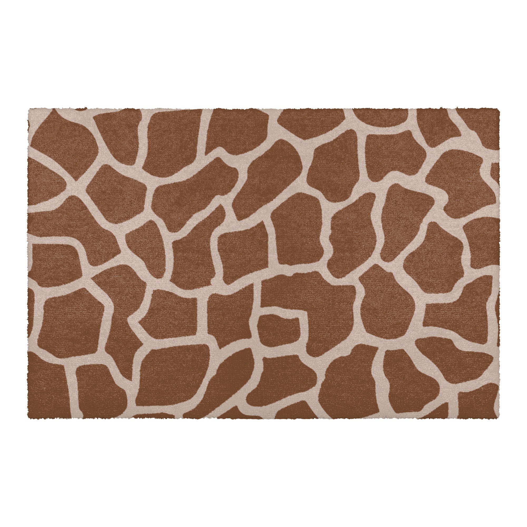 Fußmatte KAPSTADT, GMD Living, rechteckig, Höhe: 8 mm, Fußmatte mit Giraffenmuster für den Innenbereich, 50 x 75 cm