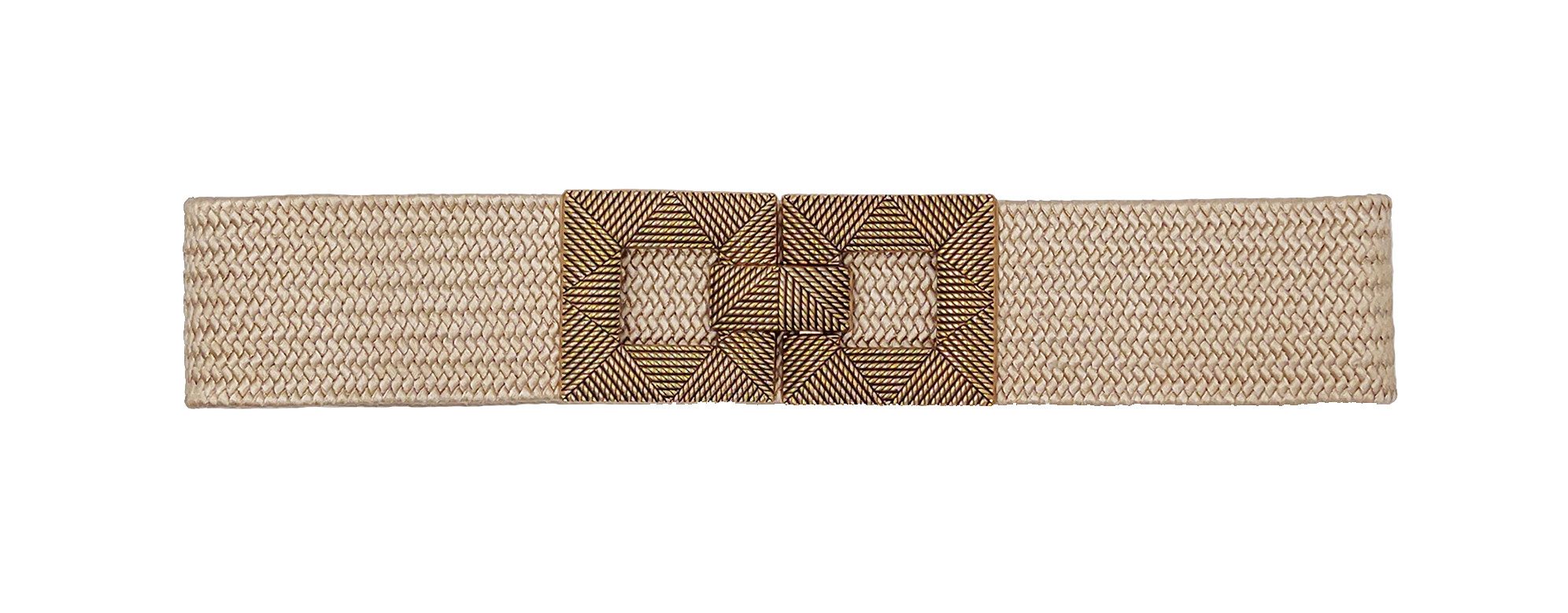 Cassandra Accessoires Taillengürtel Stretchgürtel Flechtgürtel "Aurélie" mit dekorativer Schließe in Kordeloptik, Ethno-Style, Boho-Style