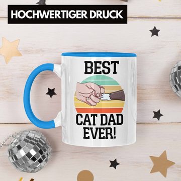 Trendation Tasse Geschenkidee für Katzen-Papa Tasse Katzenmotiv Best Cat Dad Ever
