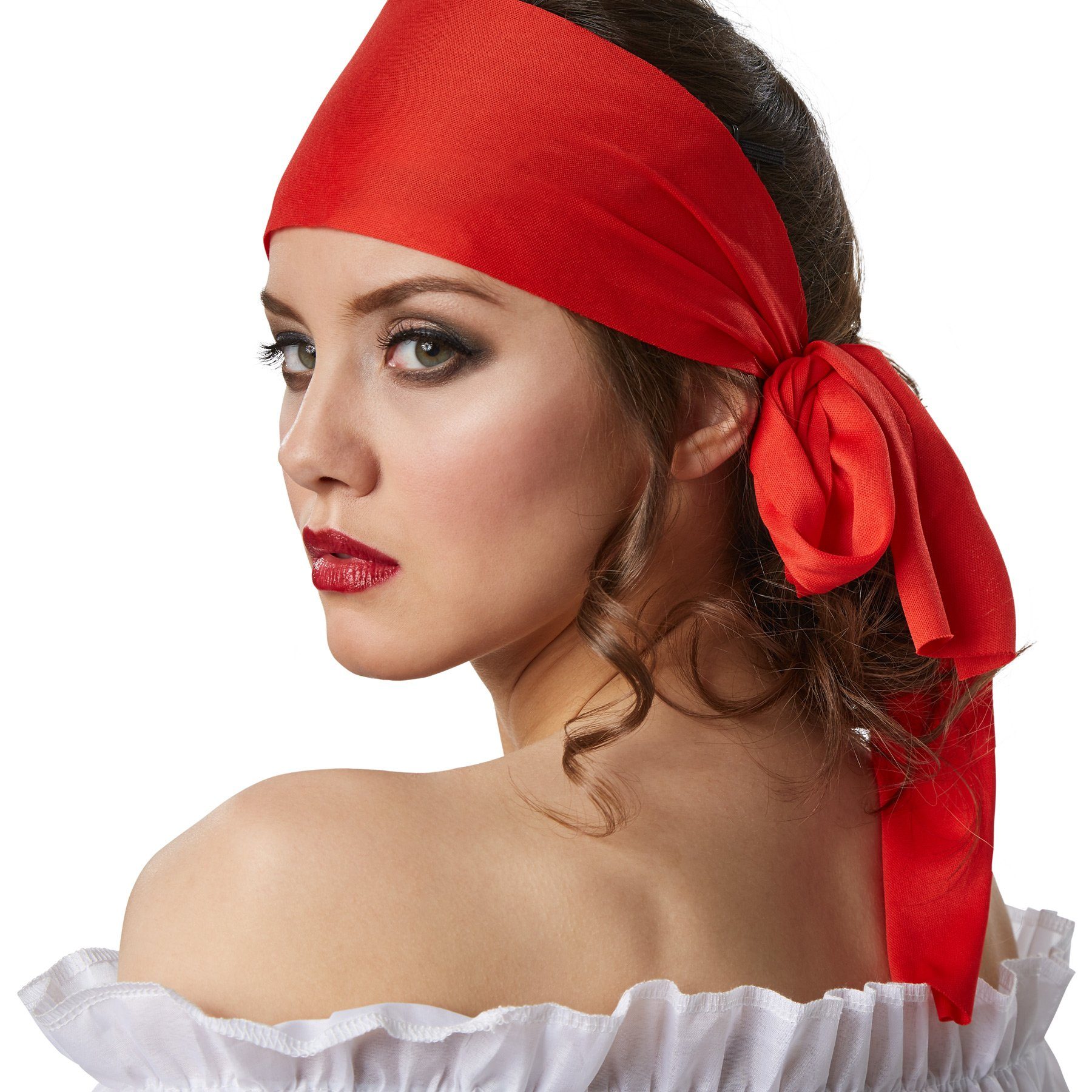 dressforfun Piraten-Kostüm Frauenkostüm Freibeuterin der Meere, Freibeuterin-Outfit in rot-weiß-schwarzem Look