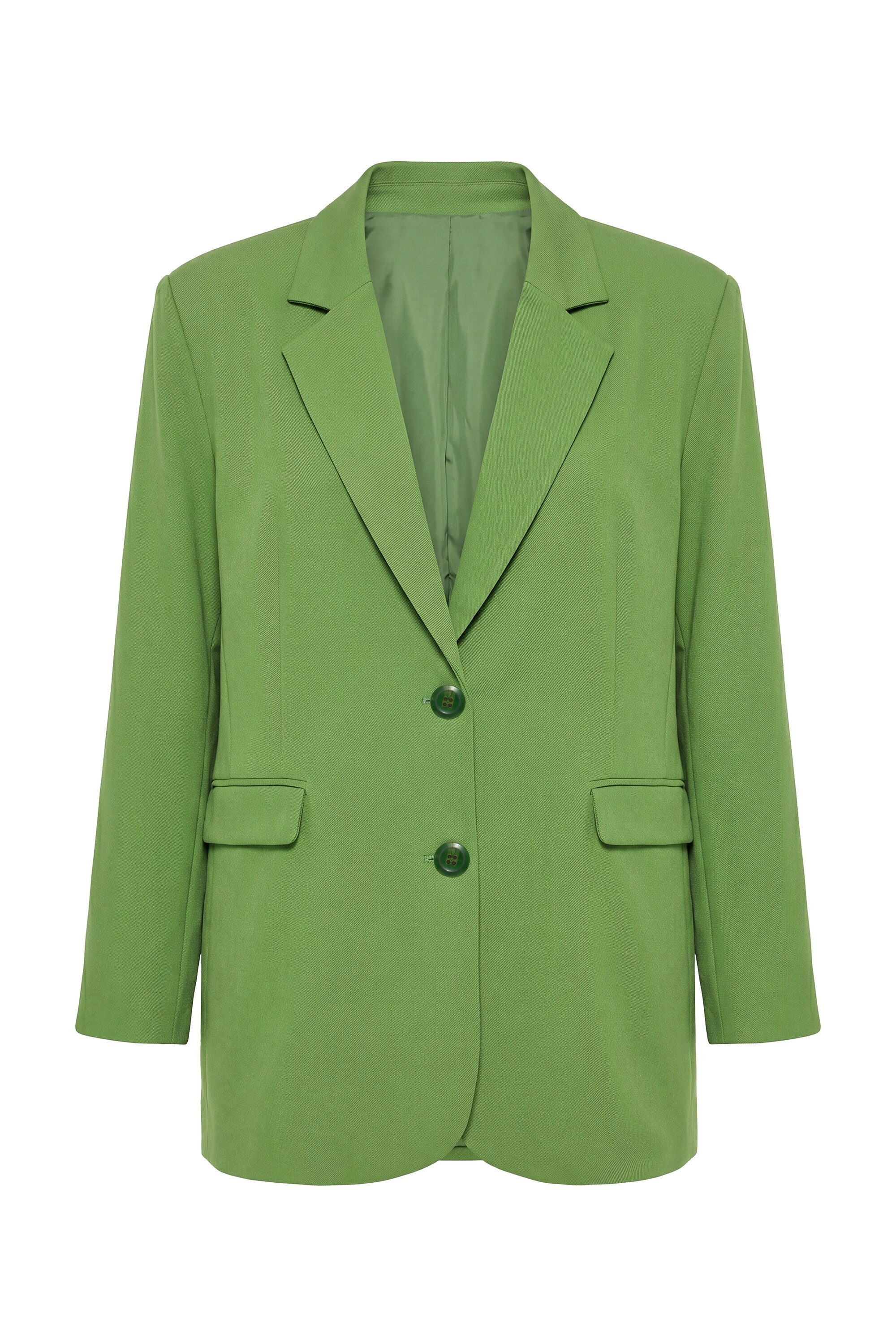 Studio Untold Blusenblazer Blazer oversized leicht elastisch einreihig