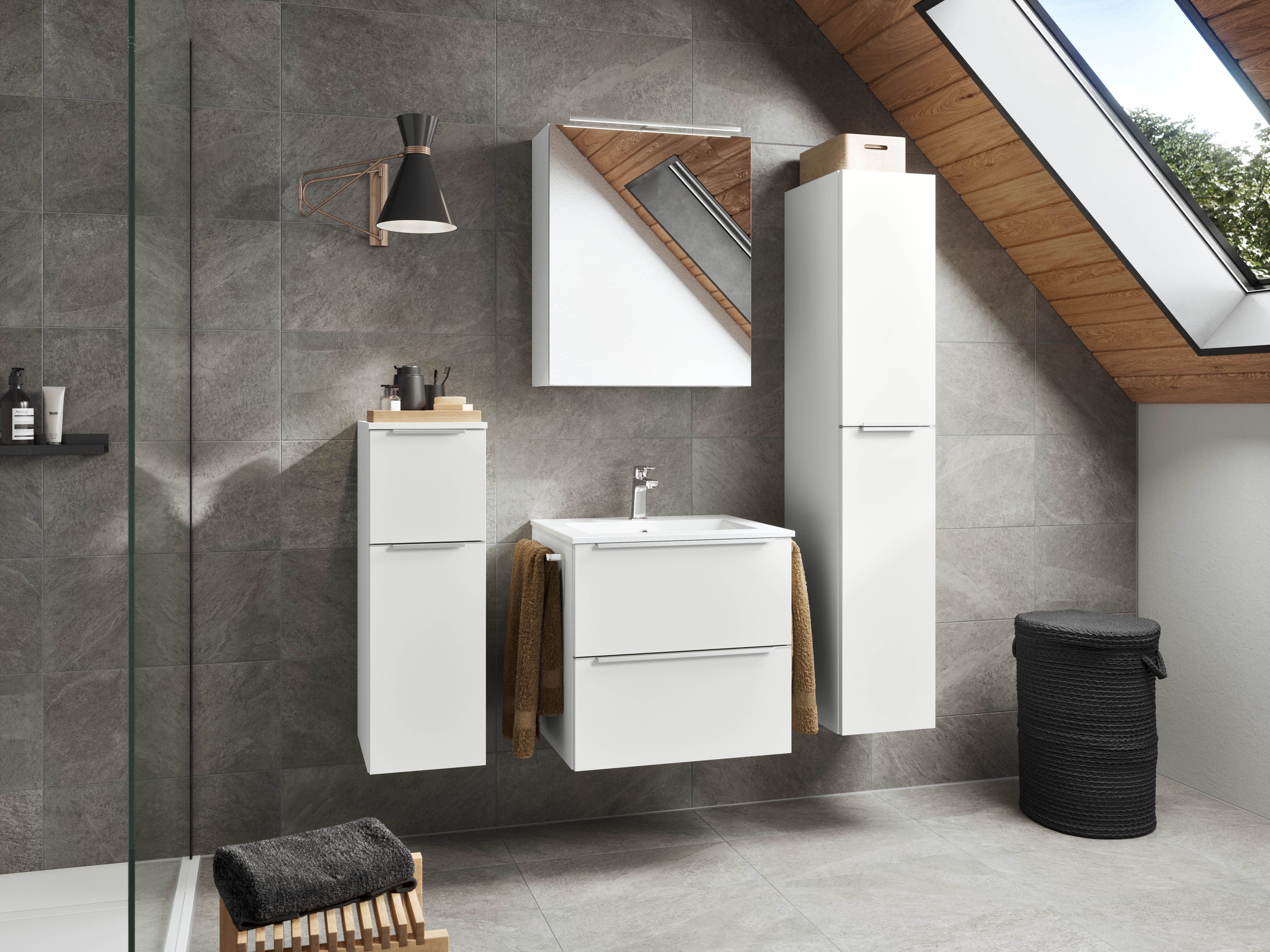 nobilia® Badmöbel-Set Levere, (2-St., vormontiert, mit günstig online kaufen