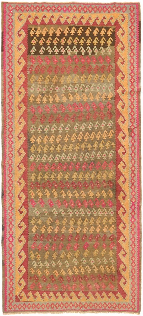 Orientteppich Kelim Fars Azerbaijan Antik 160x354 Handgewebter Orientteppich, Nain Trading, rechteckig, Höhe: 4 mm